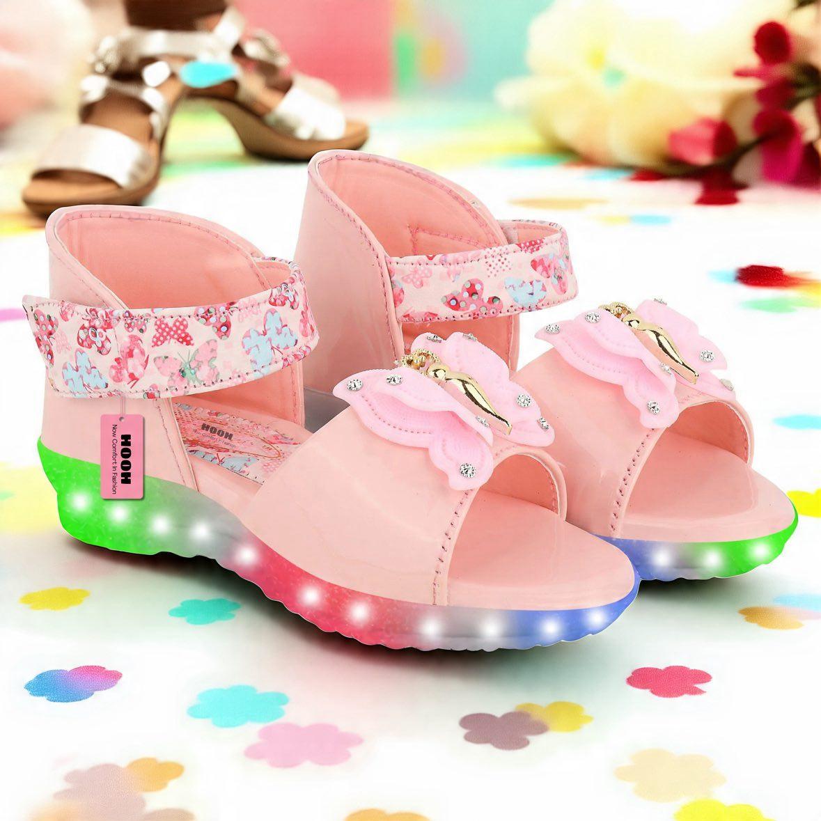 Fancy Leather Velcro Sandals for Girls (0 Months to 15 Years)
