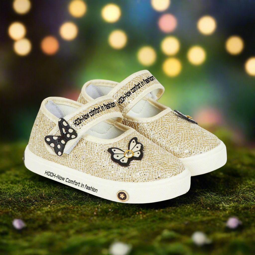 Girls Glossy Cute Butterfly PARI Bellies