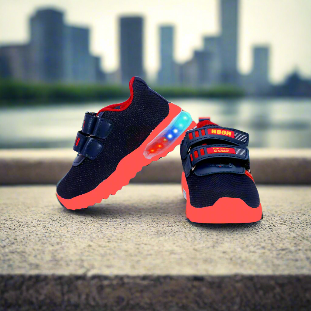 Kids LED Canvas Shoes for Baby Boys and Girls COLOUR SOLE