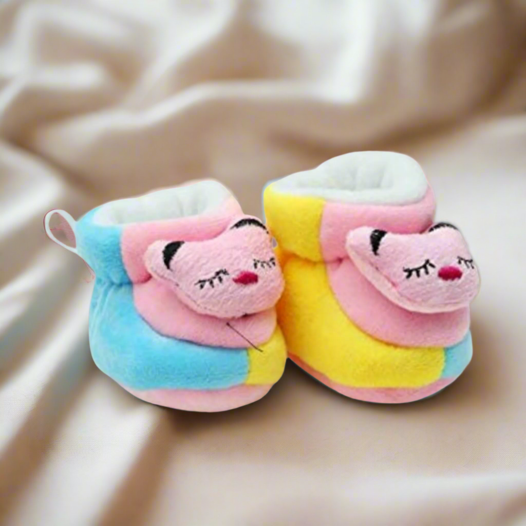 MultiColor Booties Cum Socks For Unisex Babies