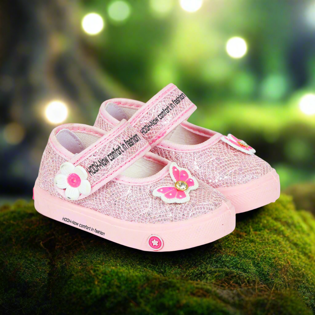 Girls Glossy Cute Butterfly PARI Bellies