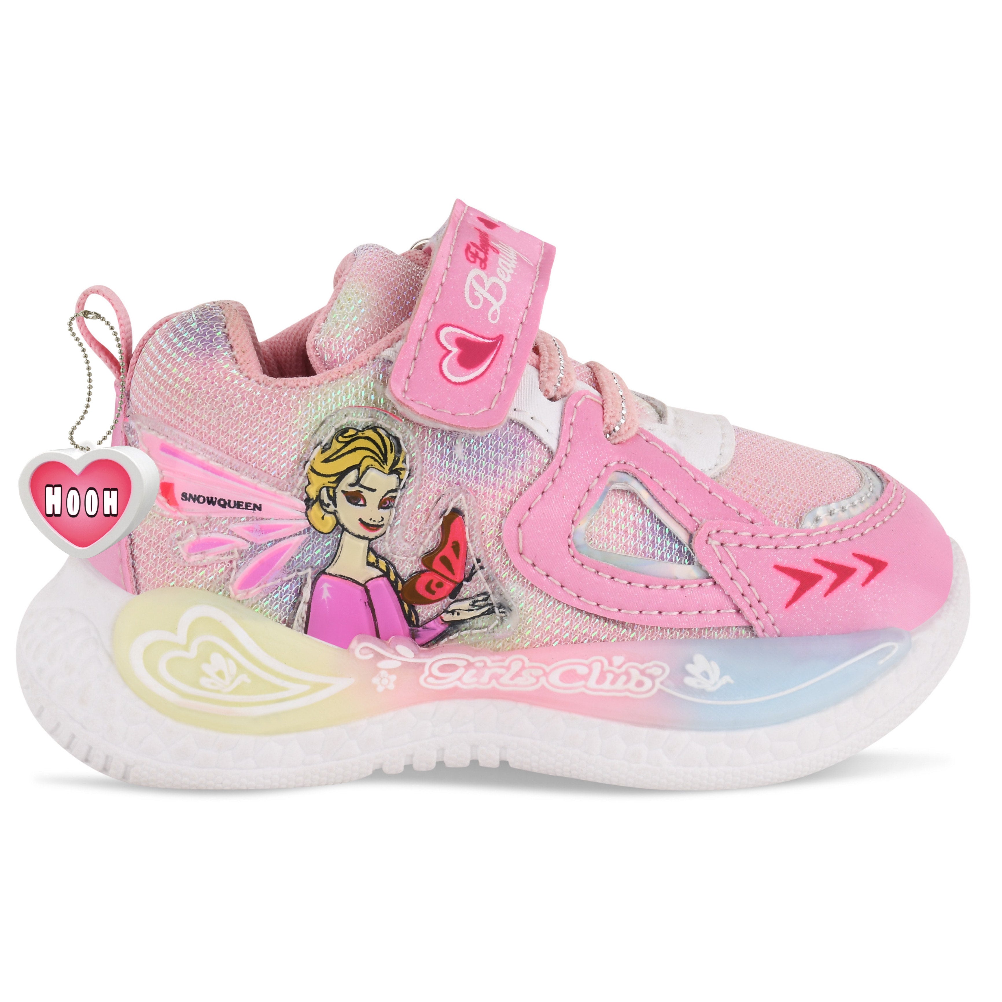 Girls' LED Walking Sneakers – Lavender, Pink & Purple