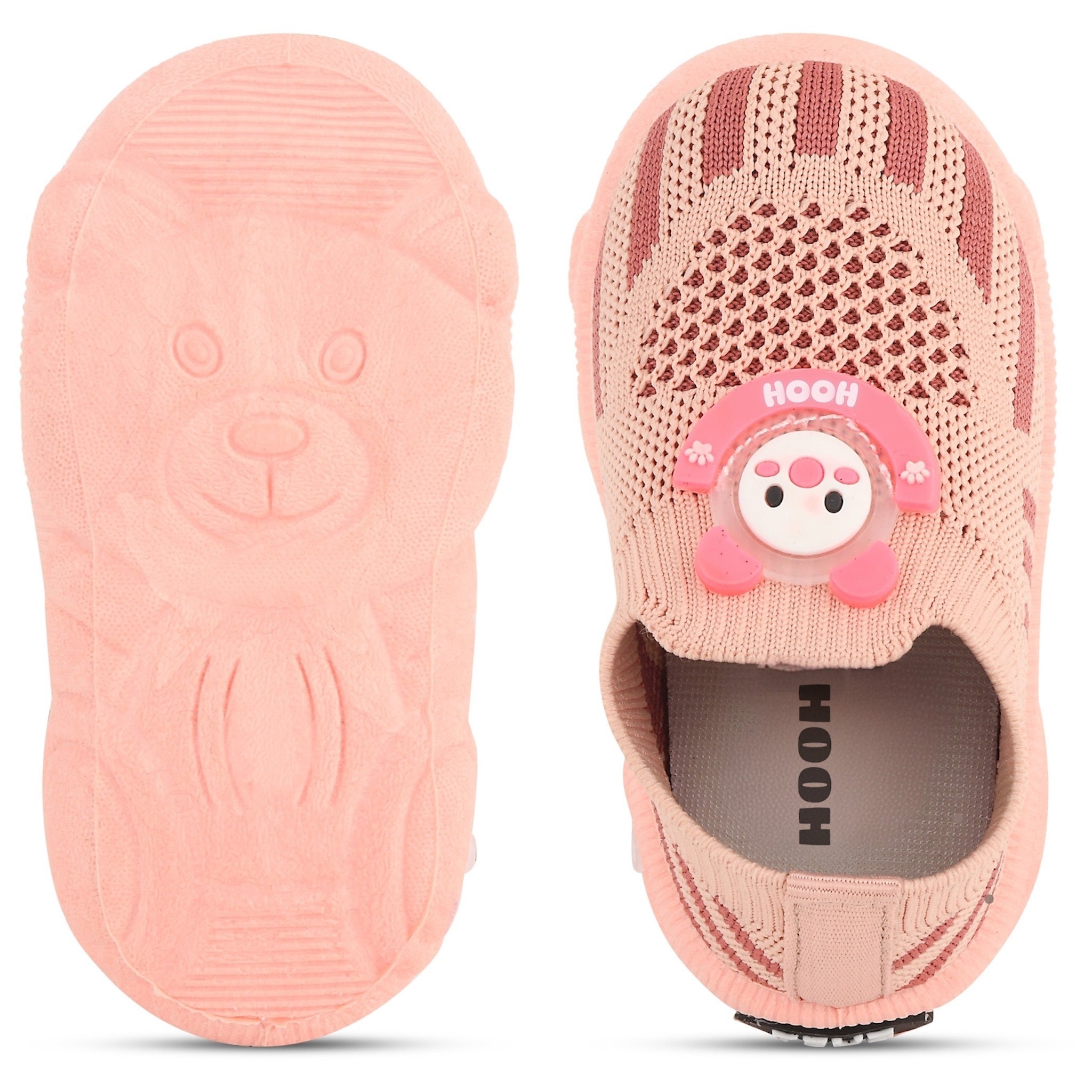 Baby Musical Walking Shoes – Red | Soft PVC, Non-Slip, Lightweight – 0 to 2.5 Years