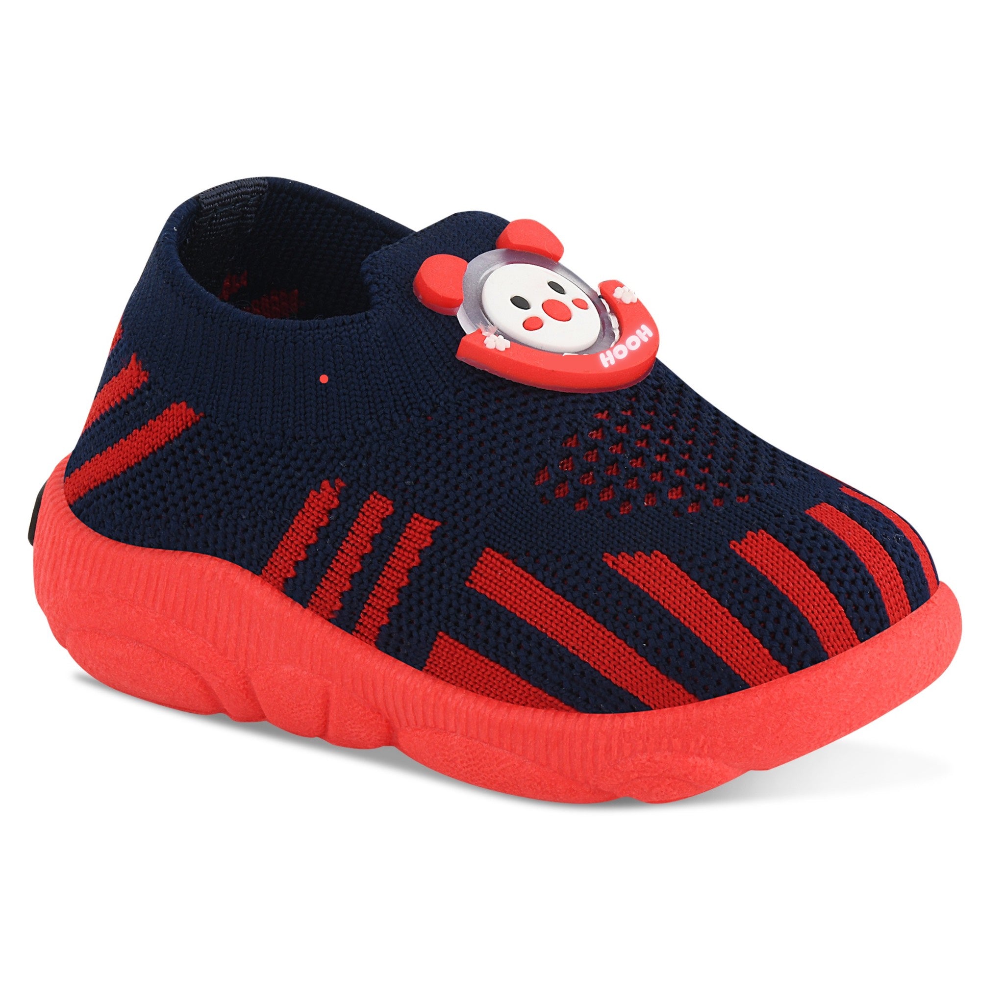 Baby Musical Walking Shoes – Red | Soft PVC, Non-Slip, Lightweight – 0 to 2.5 Years