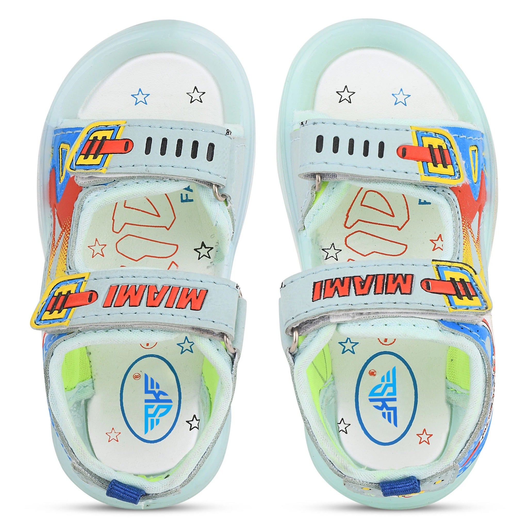 Miami Unisex LED Cartoon Sandals for Kids