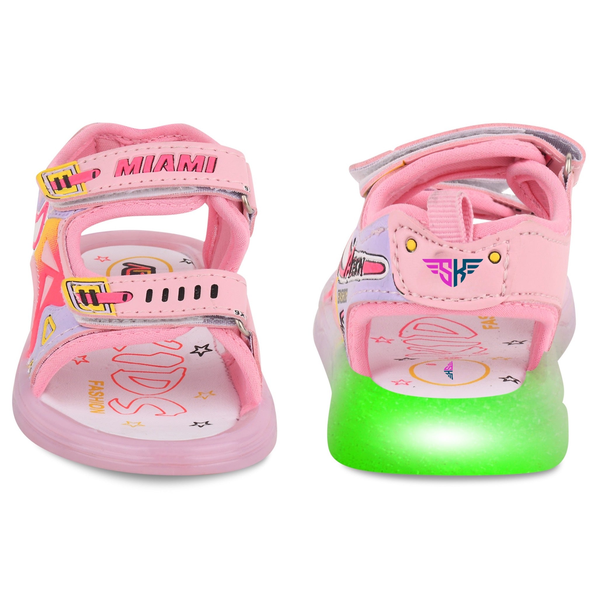 Miami Unisex LED Cartoon Sandals for Kids