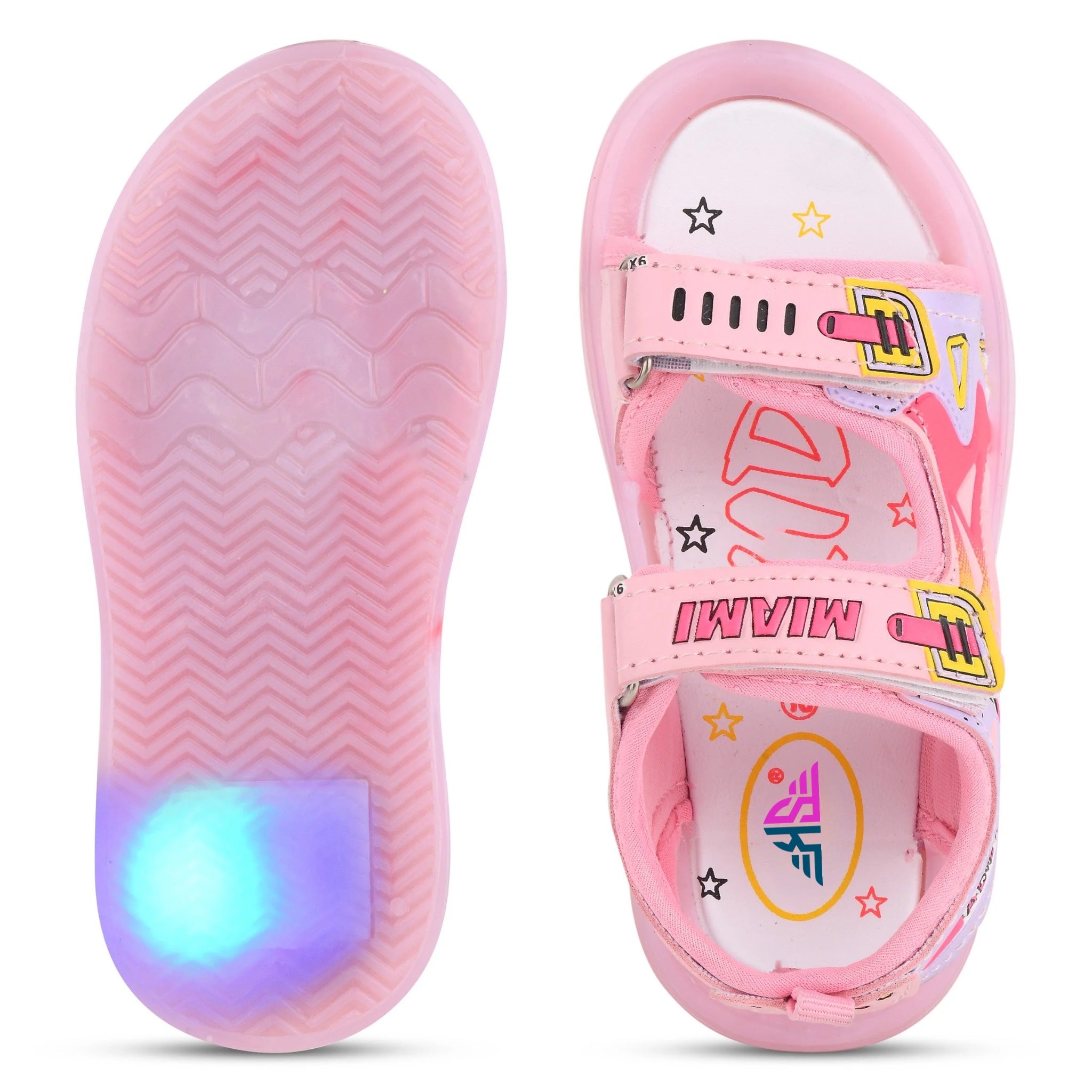 Miami Unisex LED Cartoon Sandals for Kids