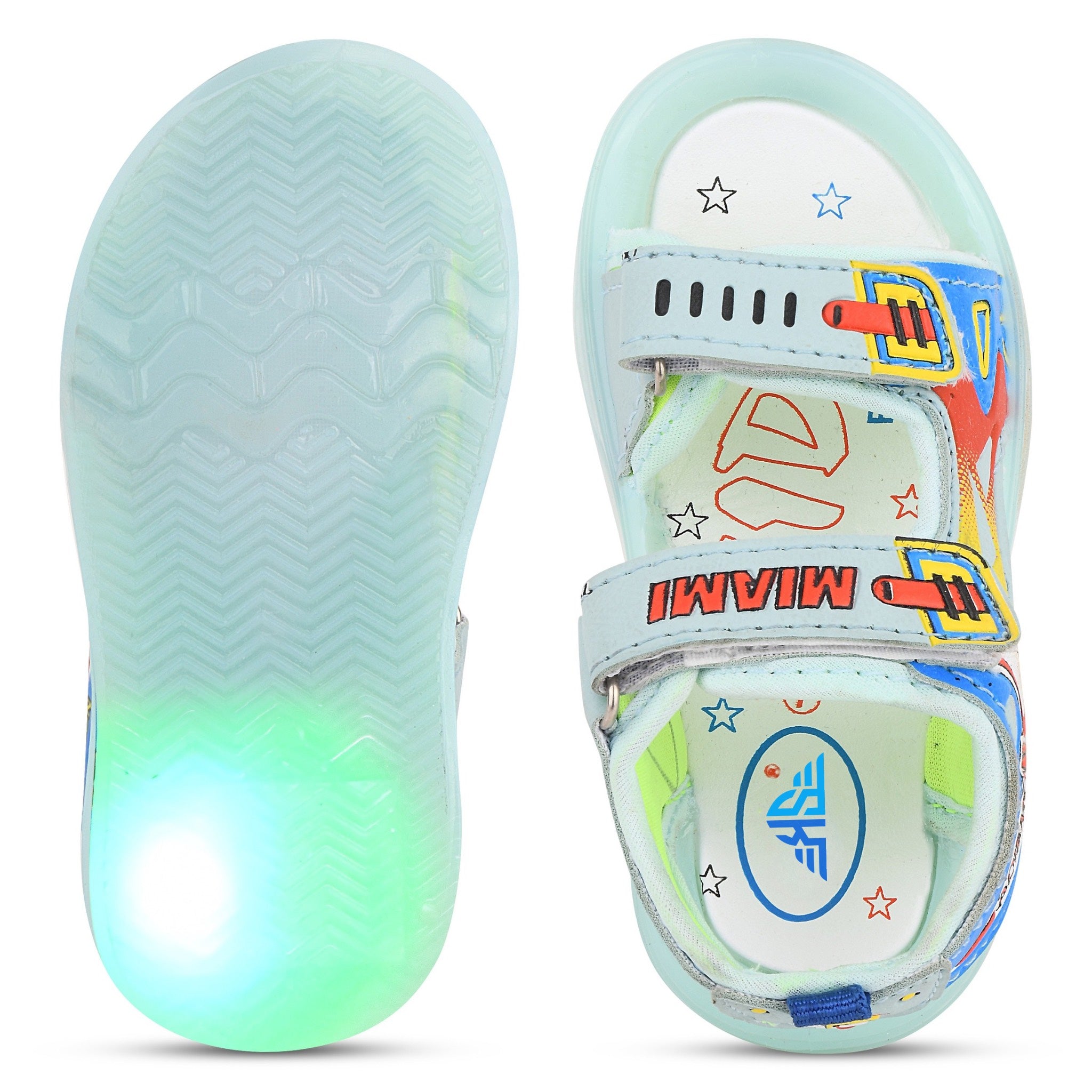 Miami Unisex LED Cartoon Sandals for Kids