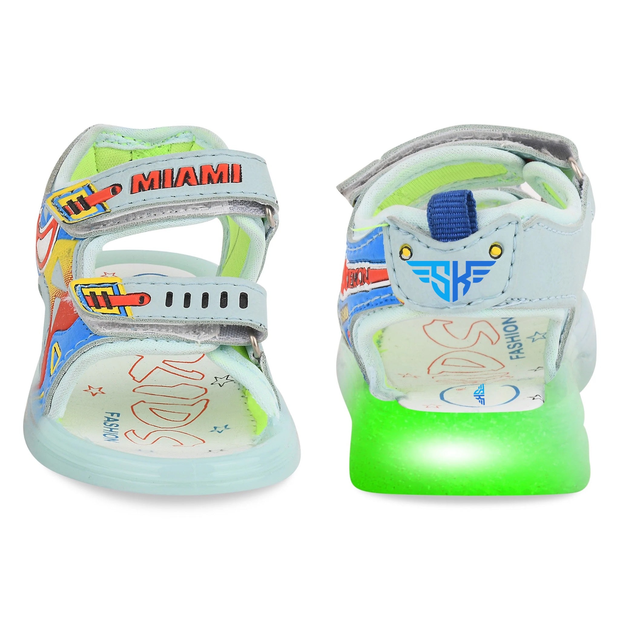 Miami Unisex LED Cartoon Sandals for Kids