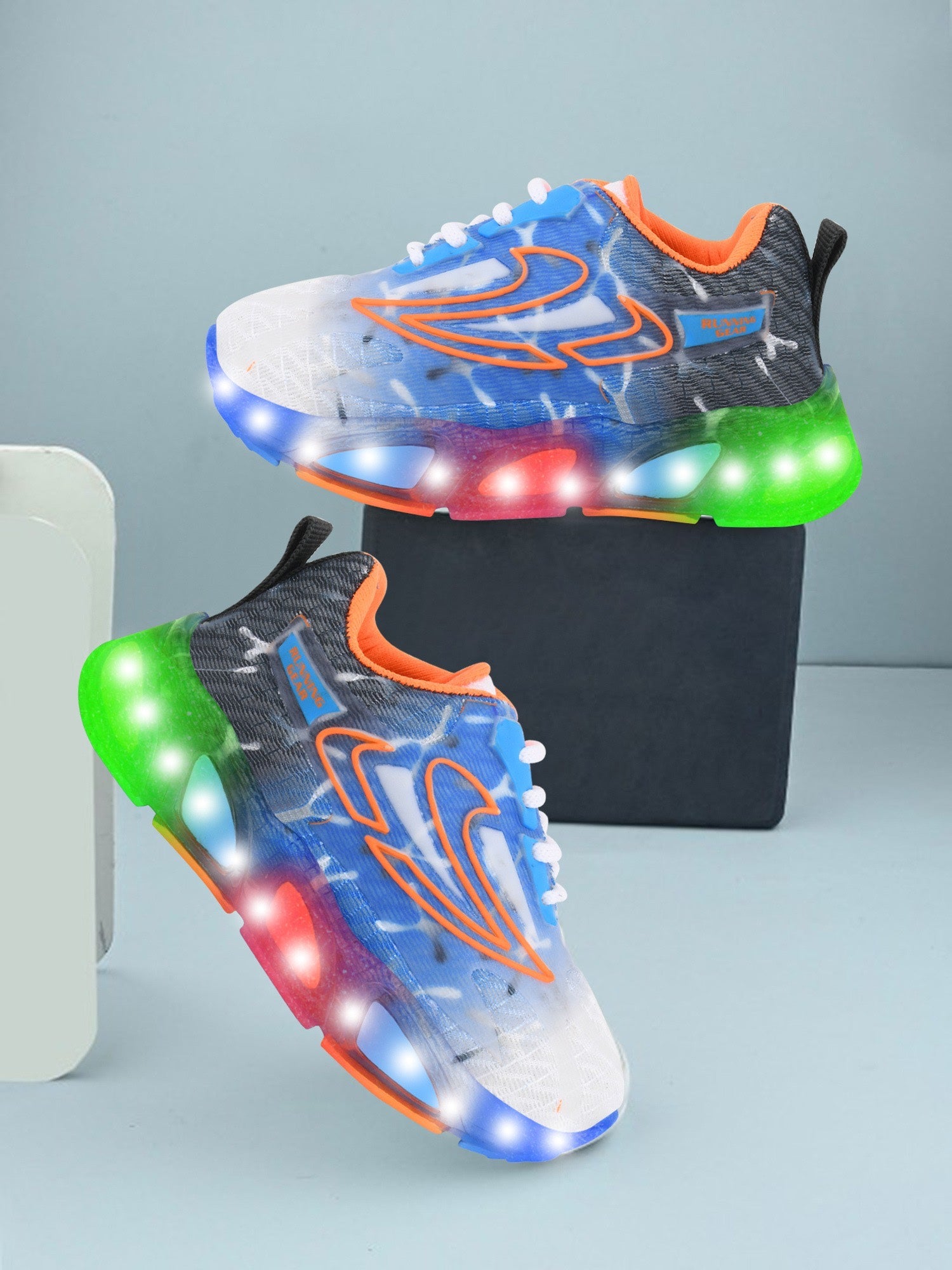 LED Walking Shoes for Kids – Unisex Canvas Light-Up Sneakers