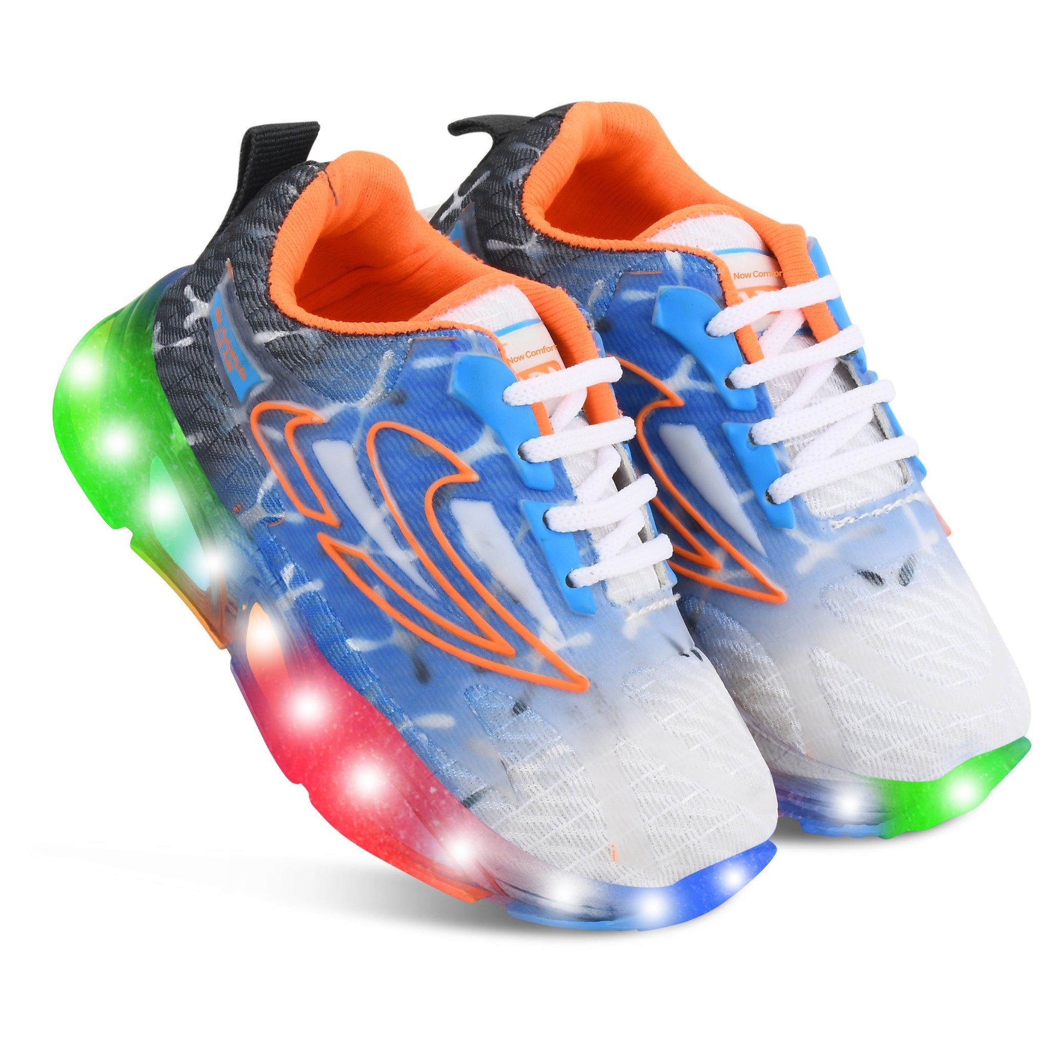 LED Walking Shoes for Kids – Unisex Canvas Light-Up Sneakers