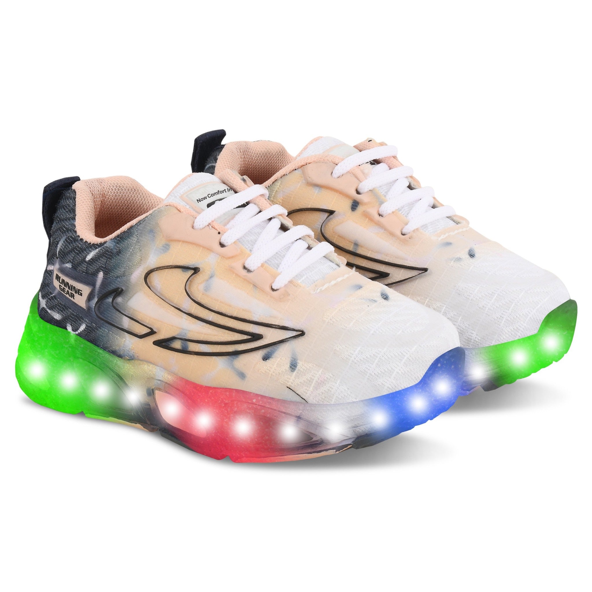 LED Walking Shoes for Kids – Unisex Canvas Light-Up Sneakers