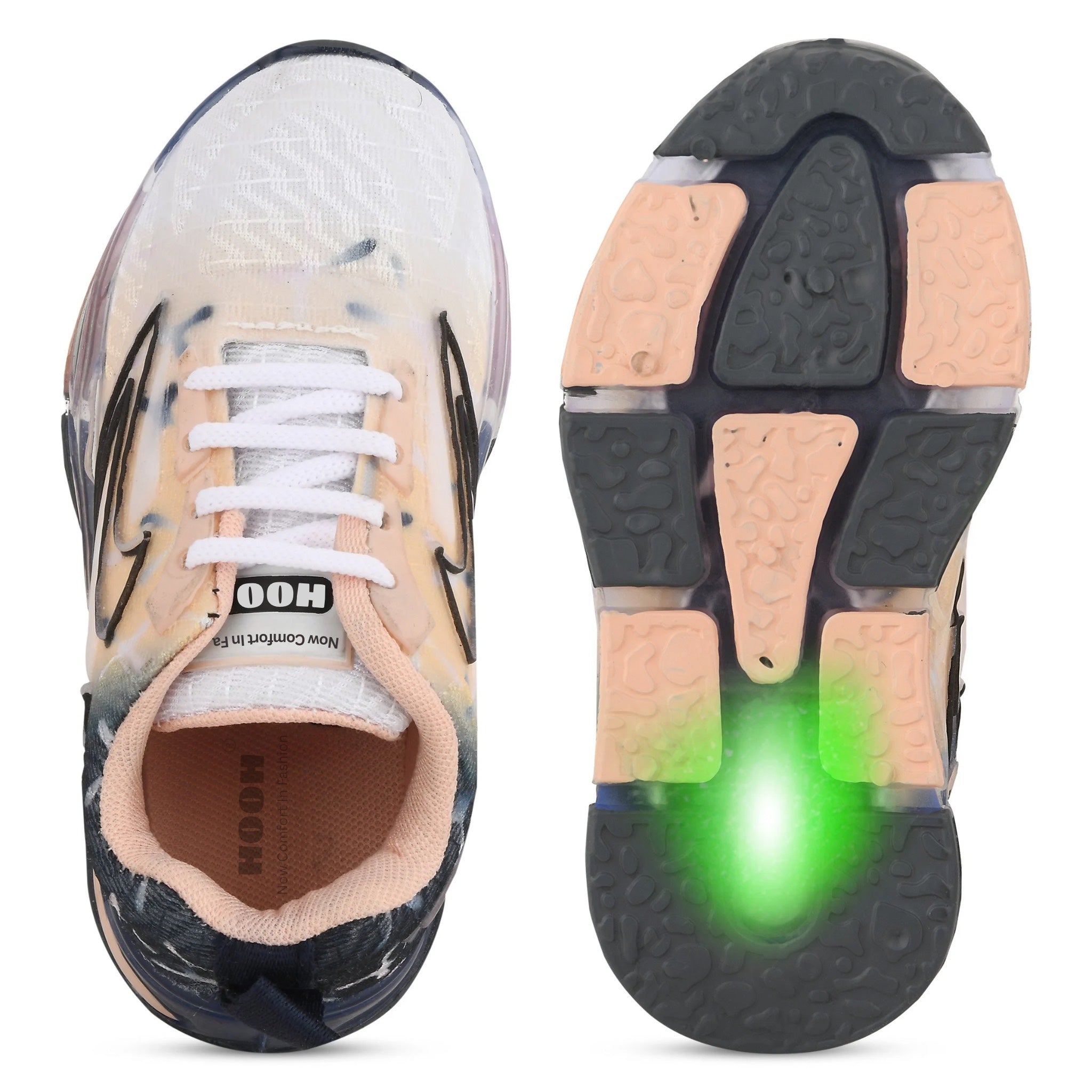 LED Walking Shoes for Kids – Unisex Canvas Light-Up Sneakers