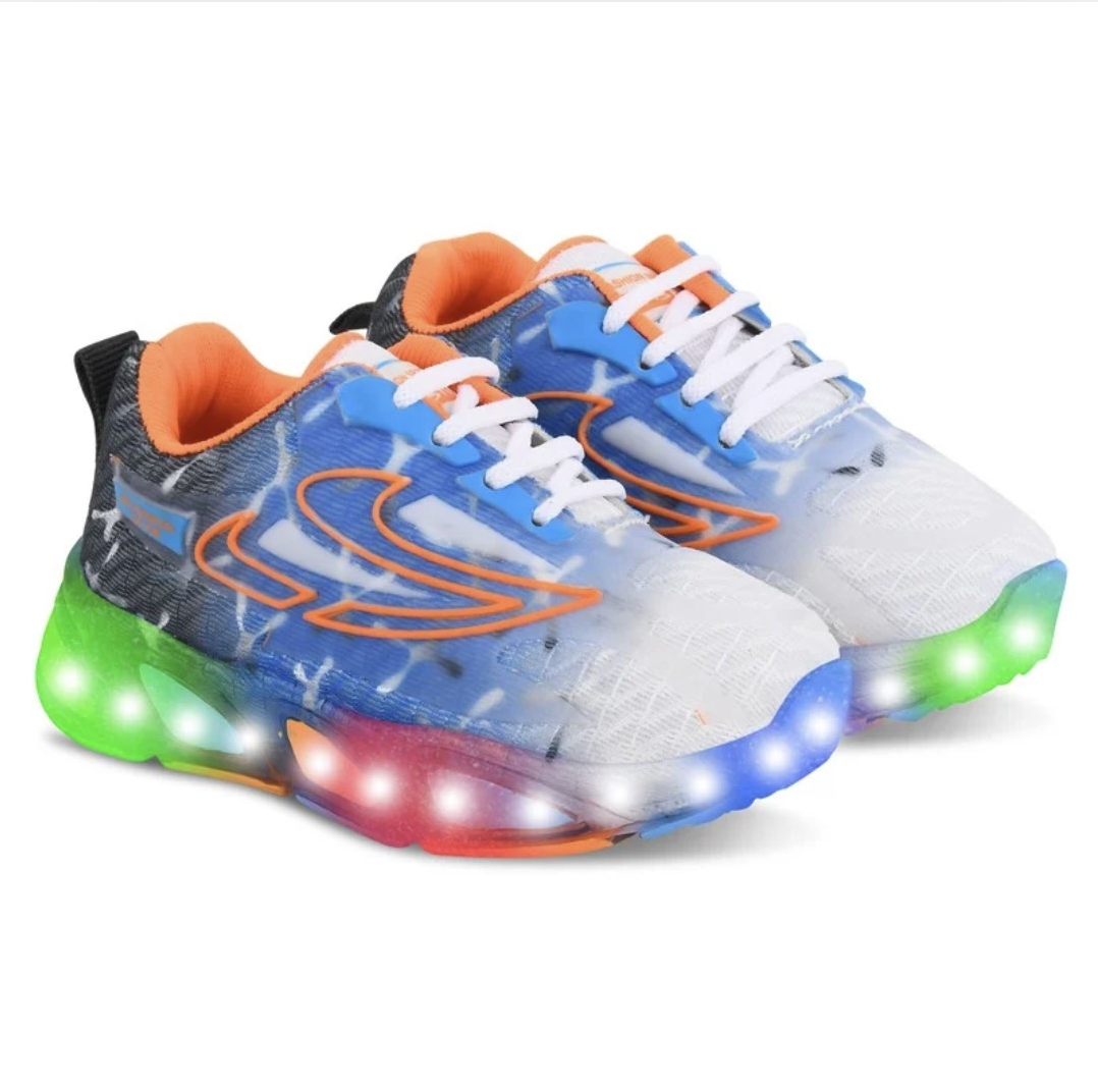 LED Walking Shoes for Kids – Unisex Canvas Light-Up Sneakers