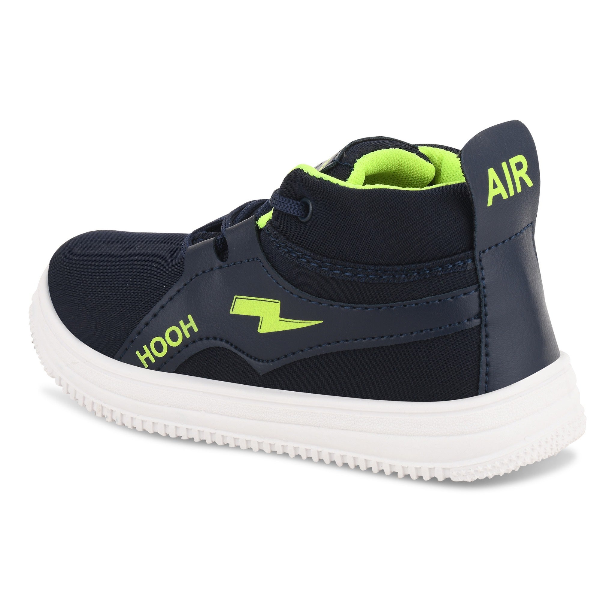 Boys’ Sports Sneakers – Neon Lightning Style Shoes