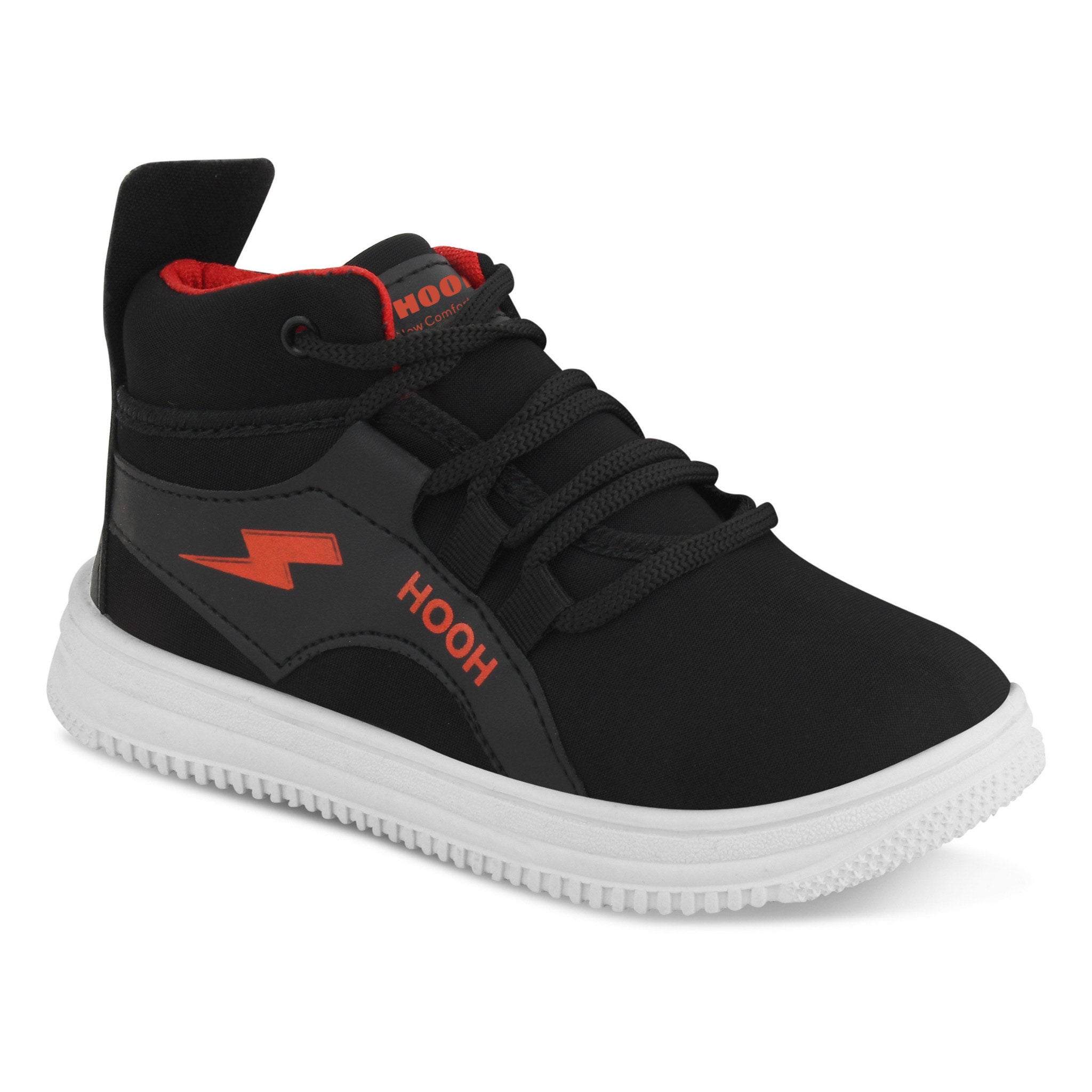 Boys’ Sports Sneakers – Neon Lightning Style Shoes