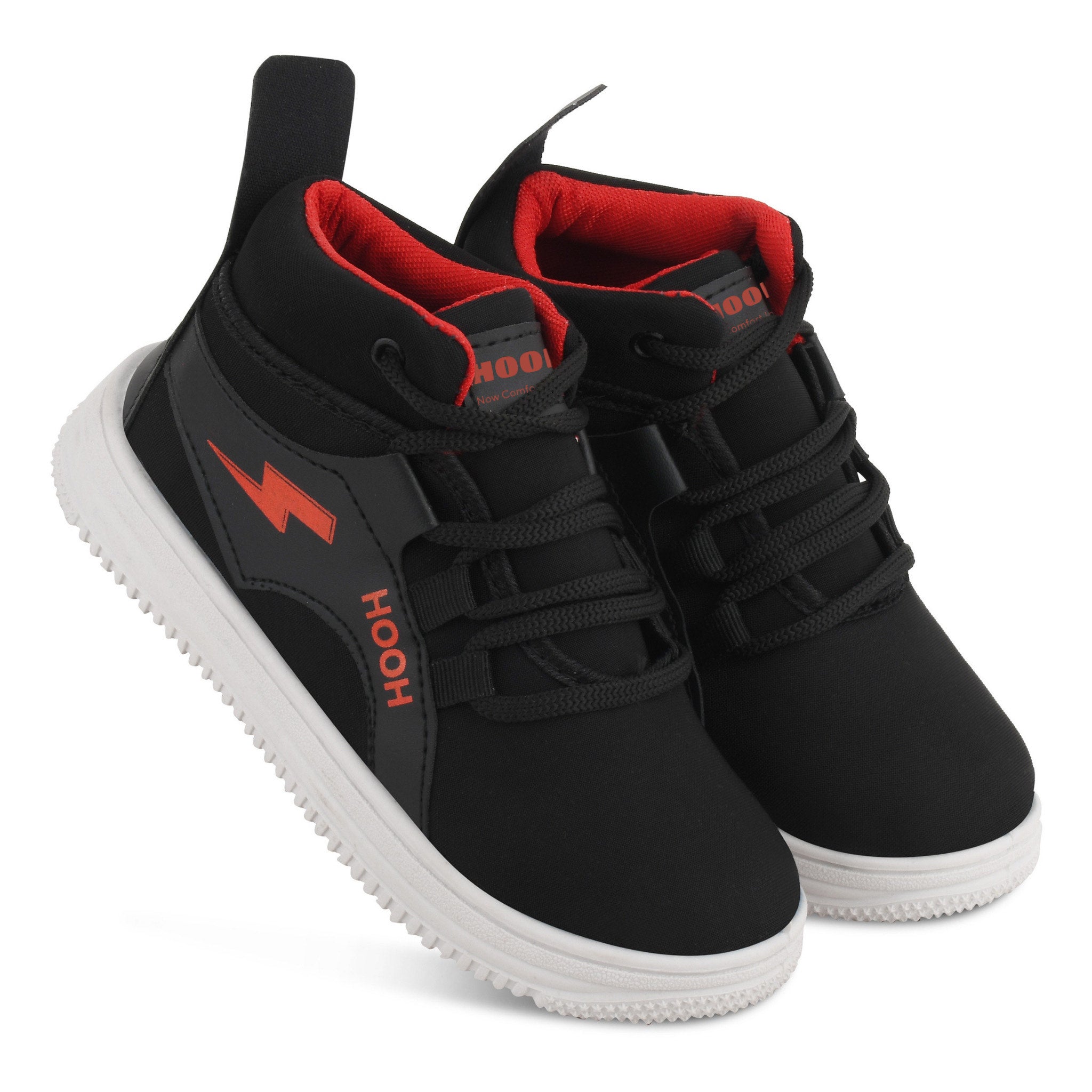 Boys’ Sports Sneakers – Neon Lightning Style Shoes