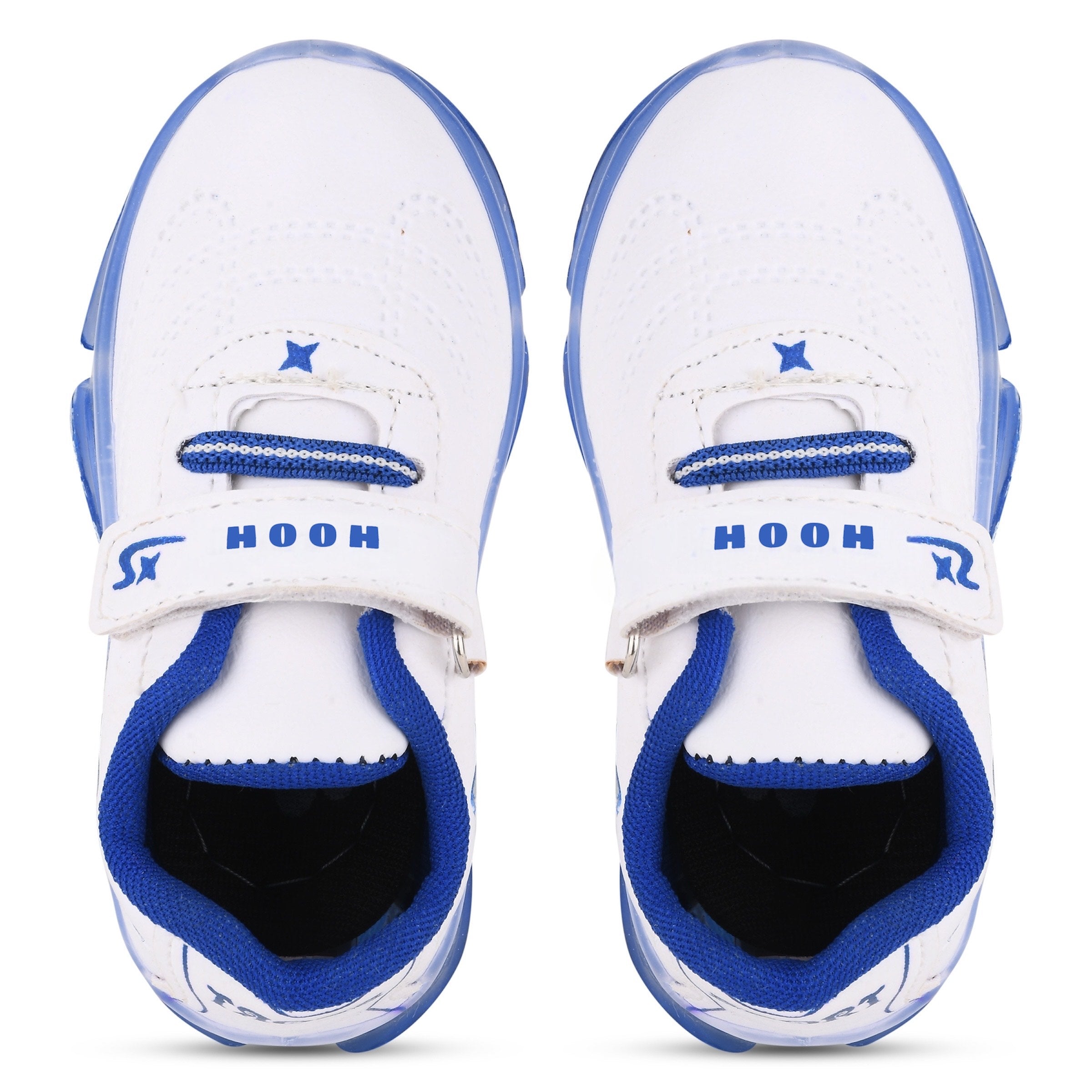 Boys’ White LED Sneakers – Light-Up Shoes