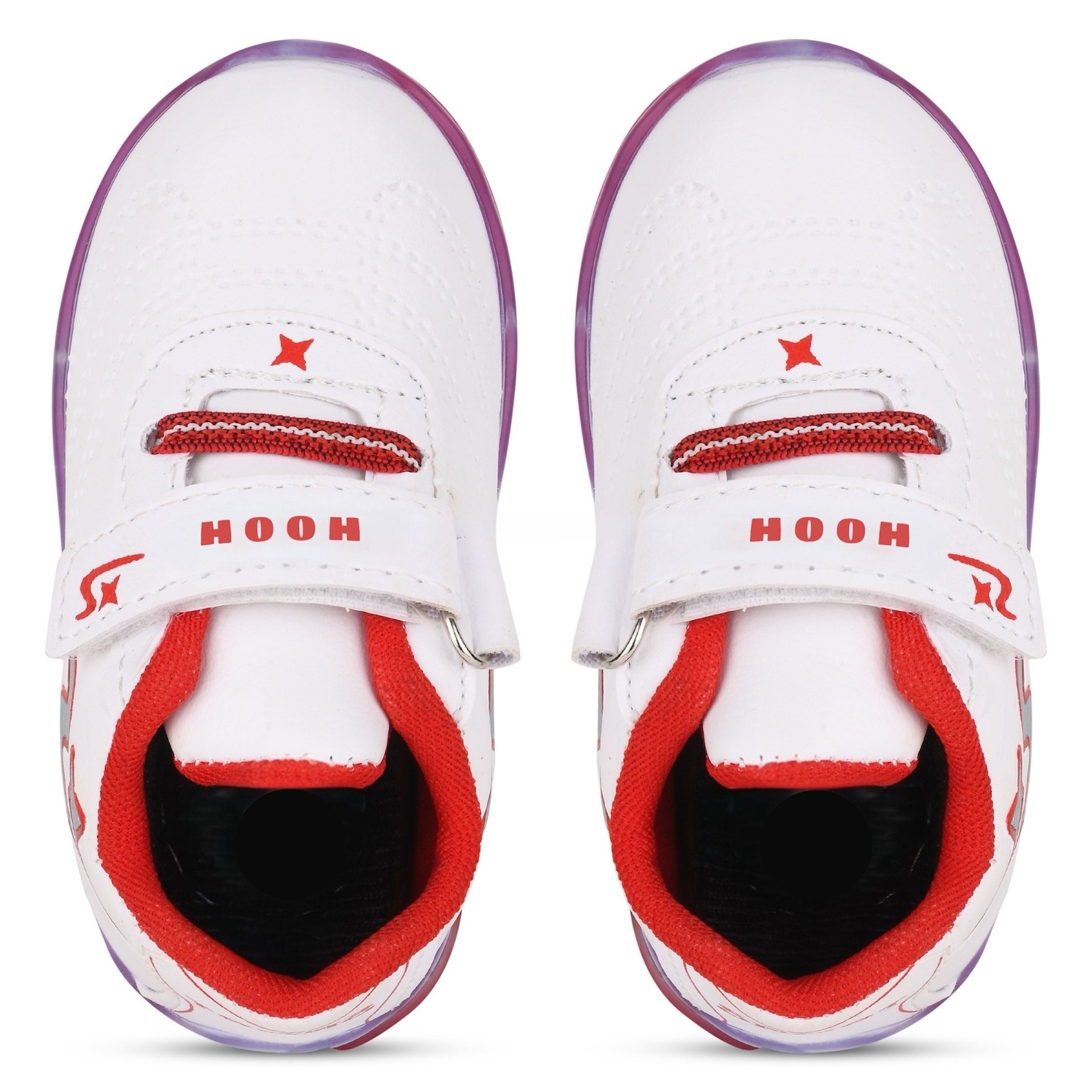 Boys’ White LED Sneakers – Light-Up Shoes