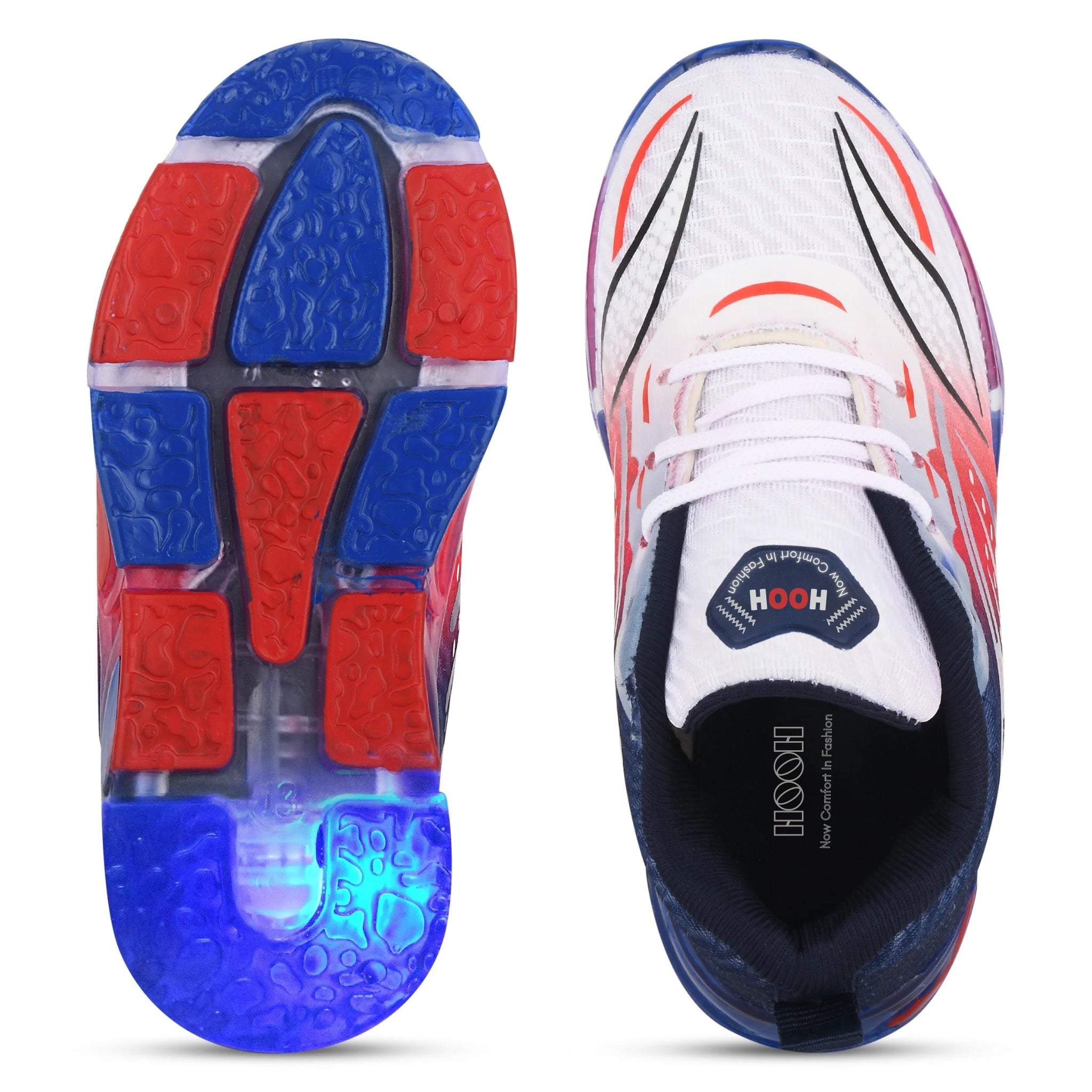 WAVE Kids' LED Sneakers – Light-Up Canvas Shoes for Boys & Girls
