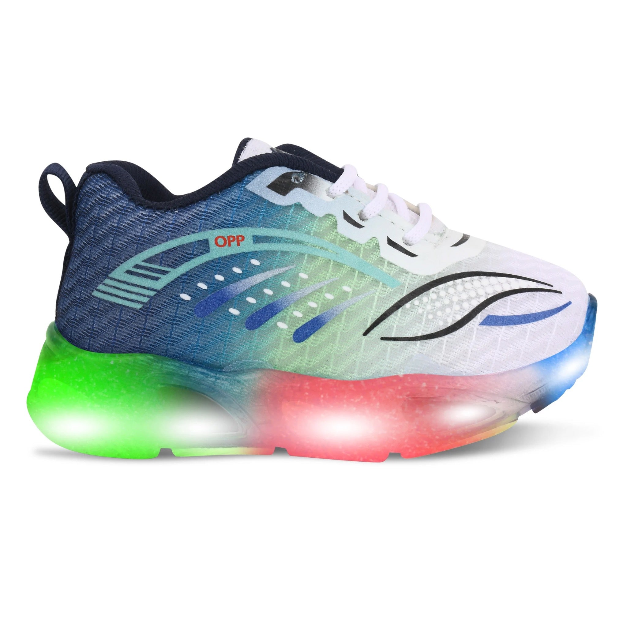 WAVE Kids' LED Sneakers – Light-Up Canvas Shoes for Boys & Girls