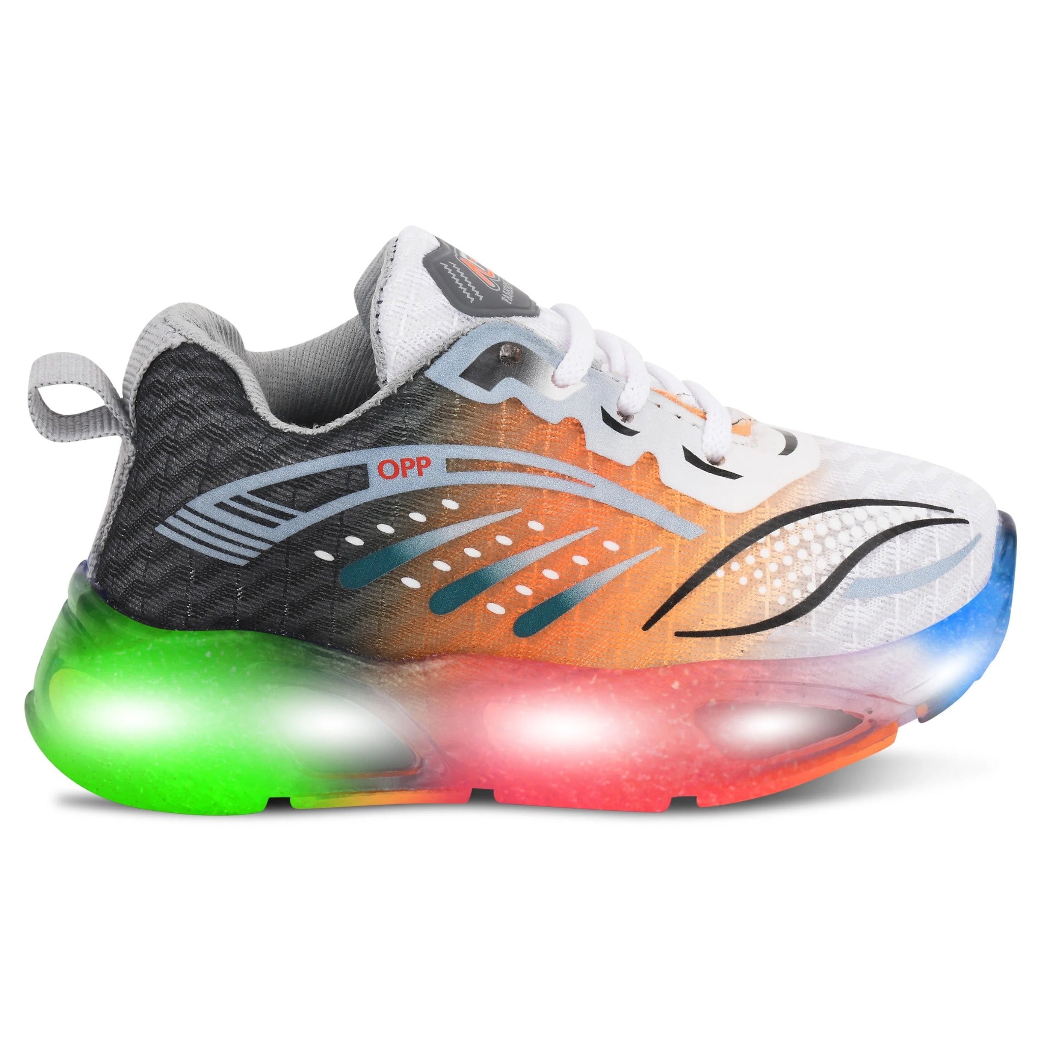 WAVE Kids' LED Sneakers – Light-Up Canvas Shoes for Boys & Girls