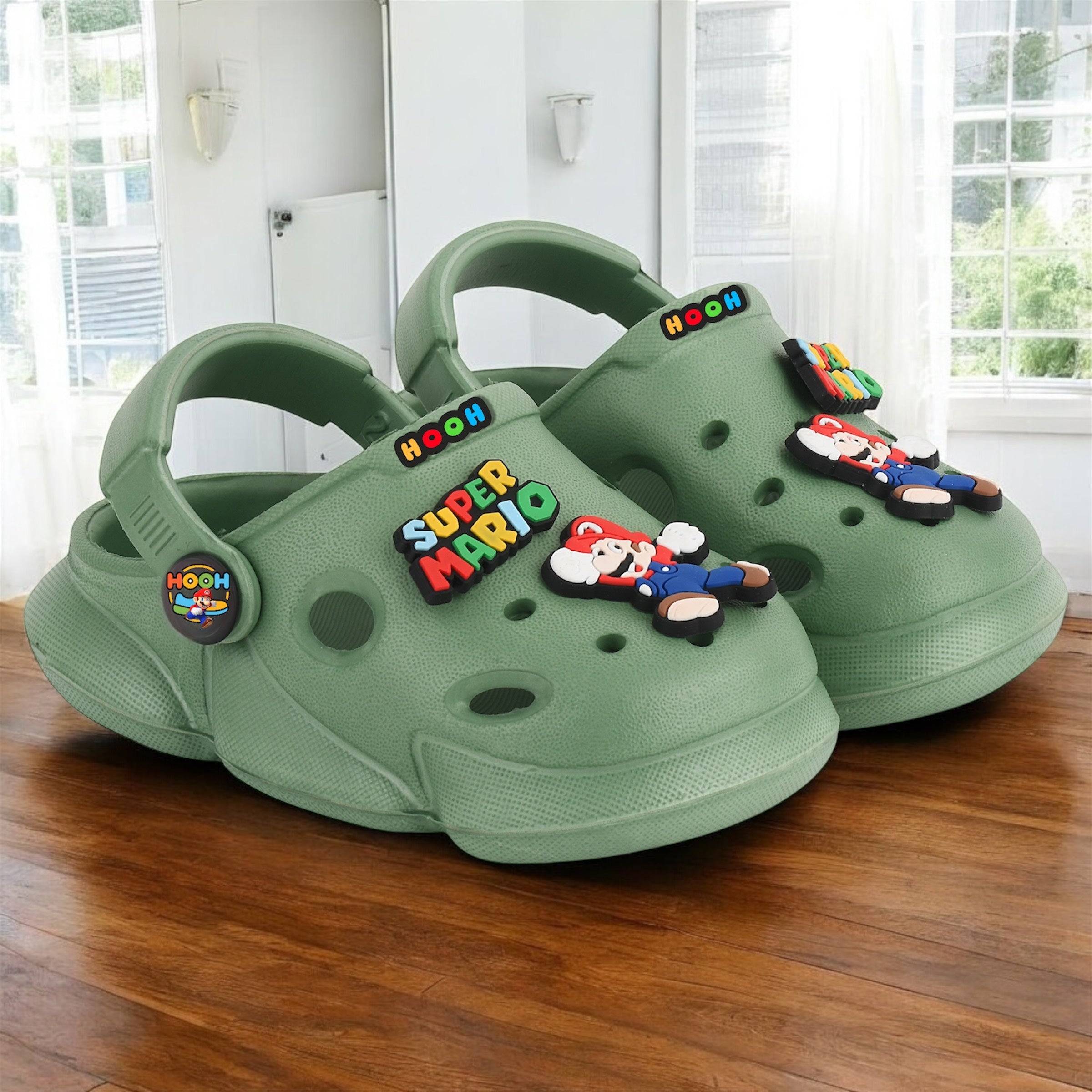 Super Mario Clogs for Boys & Girls – Soft Sling Back Sandals (0 Months – 6 Years)