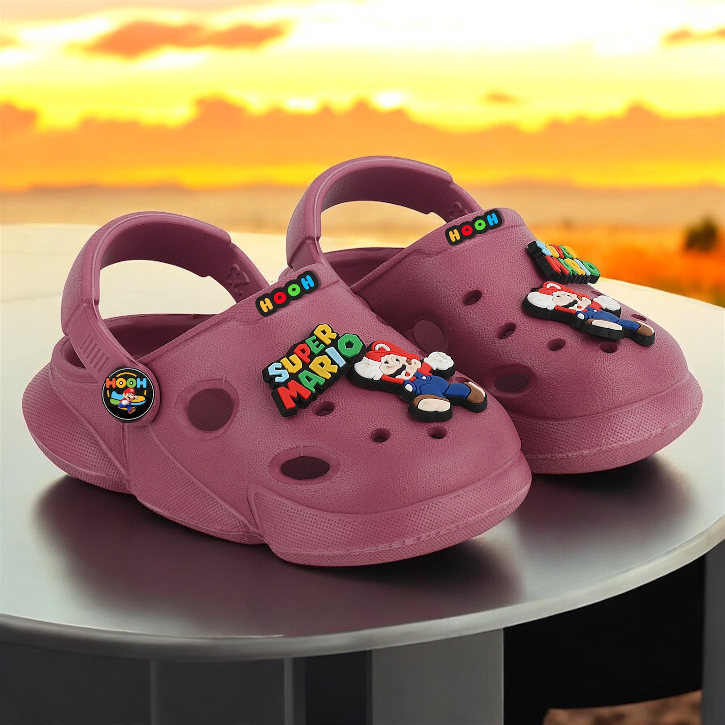 Super Mario Clogs for Boys & Girls – Soft Sling Back Sandals (0 Months – 6 Years)