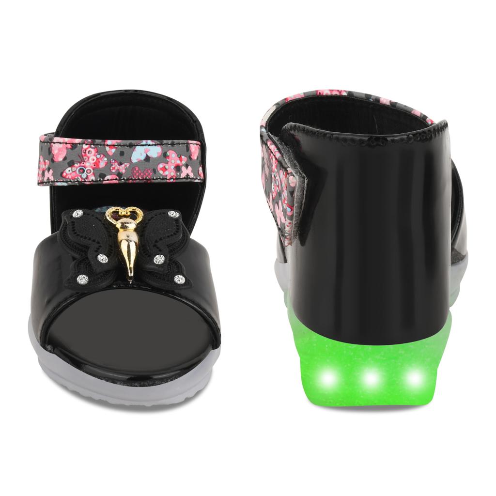 Fancy Leather Velcro Sandals for Girls (0 Months to 15 Years)