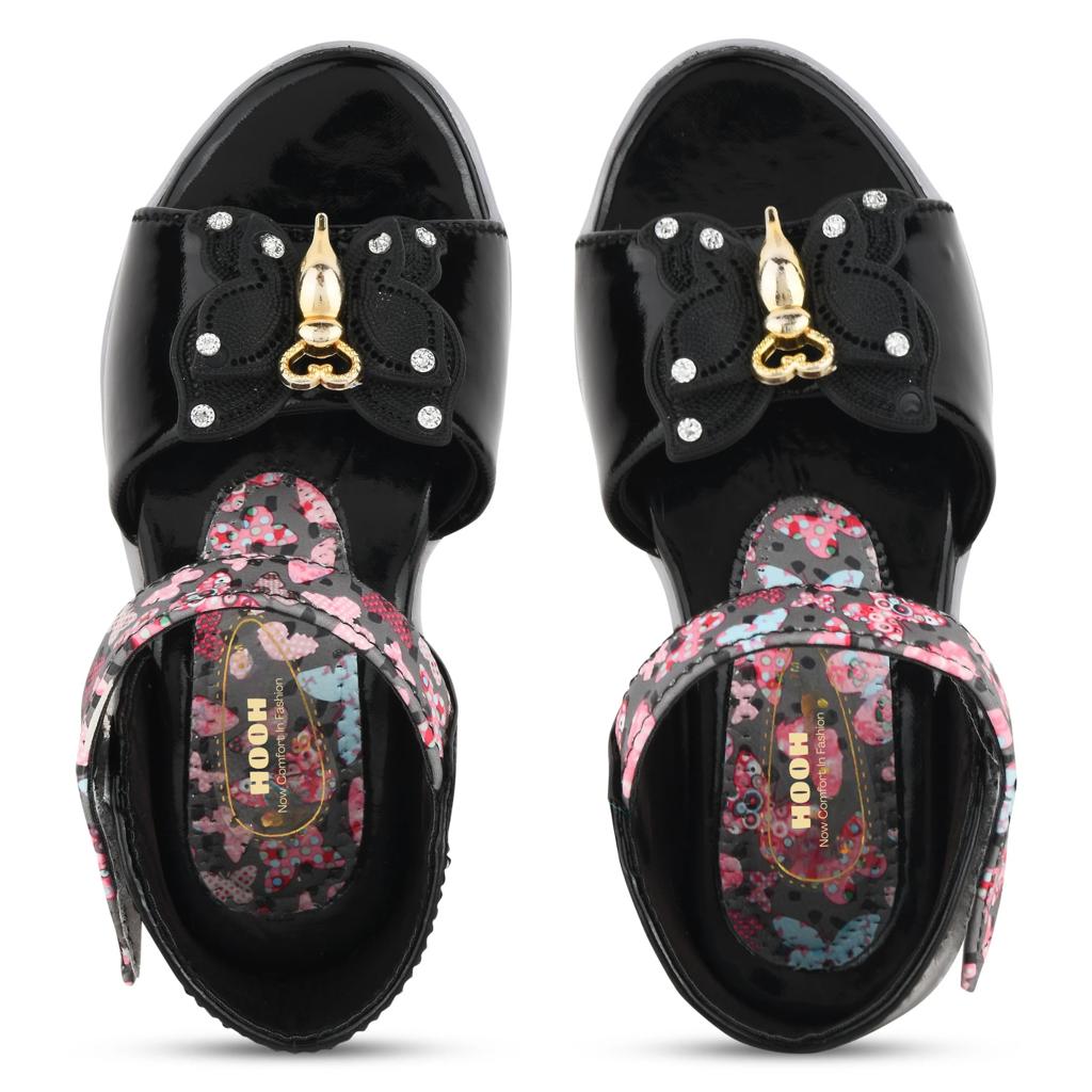 Fancy Leather Velcro Sandals for Girls (0 Months to 15 Years)