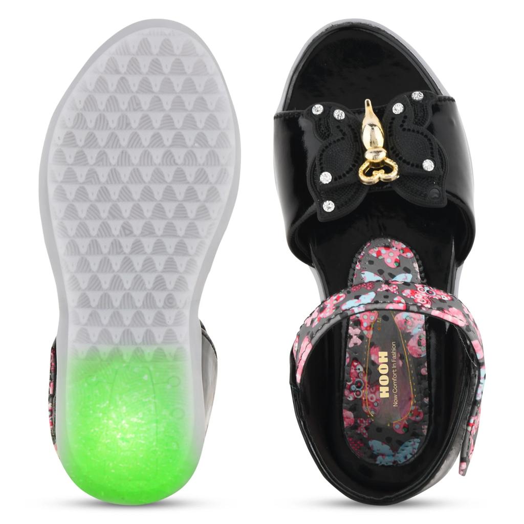 Fancy Leather Velcro Sandals for Girls (0 Months to 15 Years)