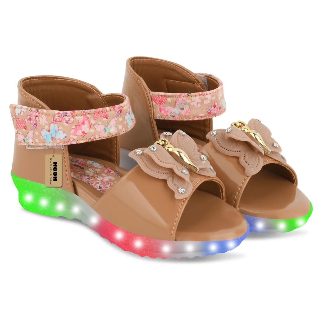 Fancy Leather Velcro Sandals for Girls (0 Months to 15 Years)