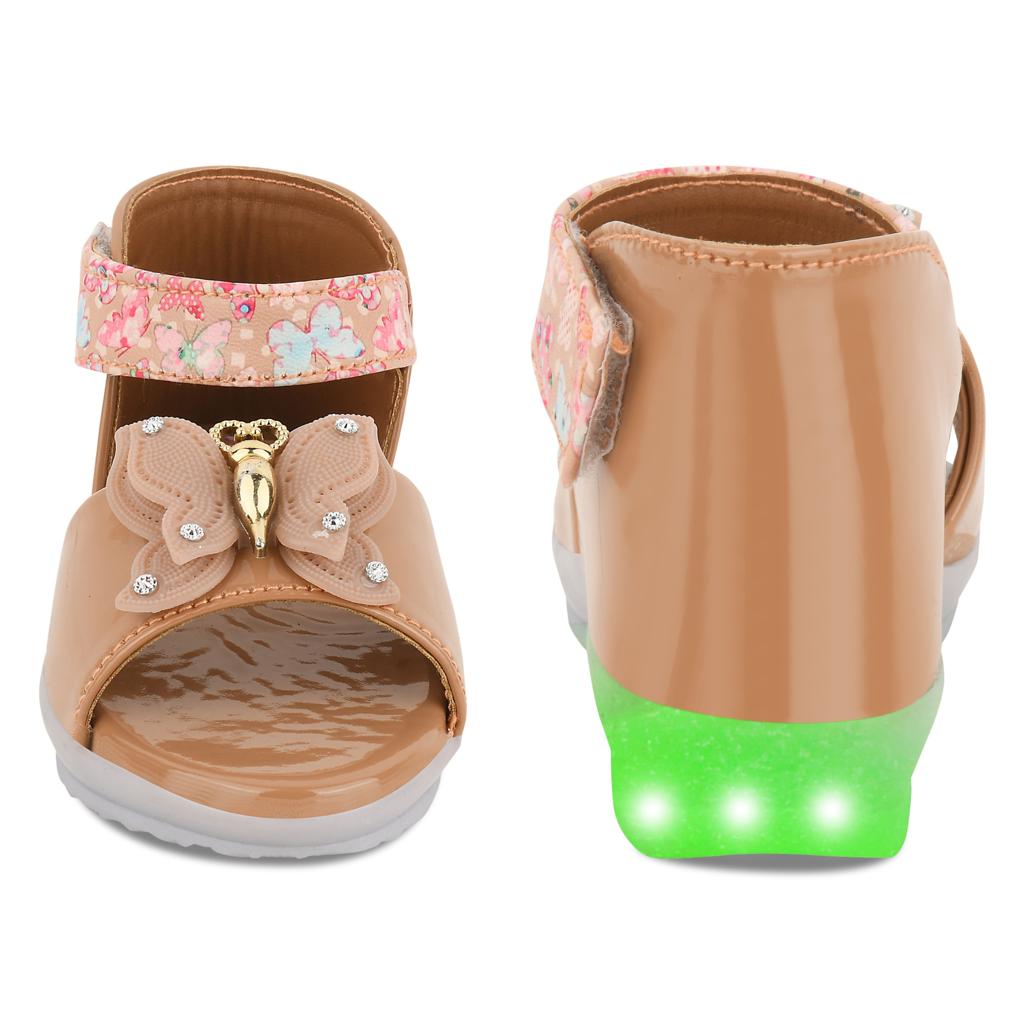 Fancy Leather Velcro Sandals for Girls (0 Months to 15 Years)
