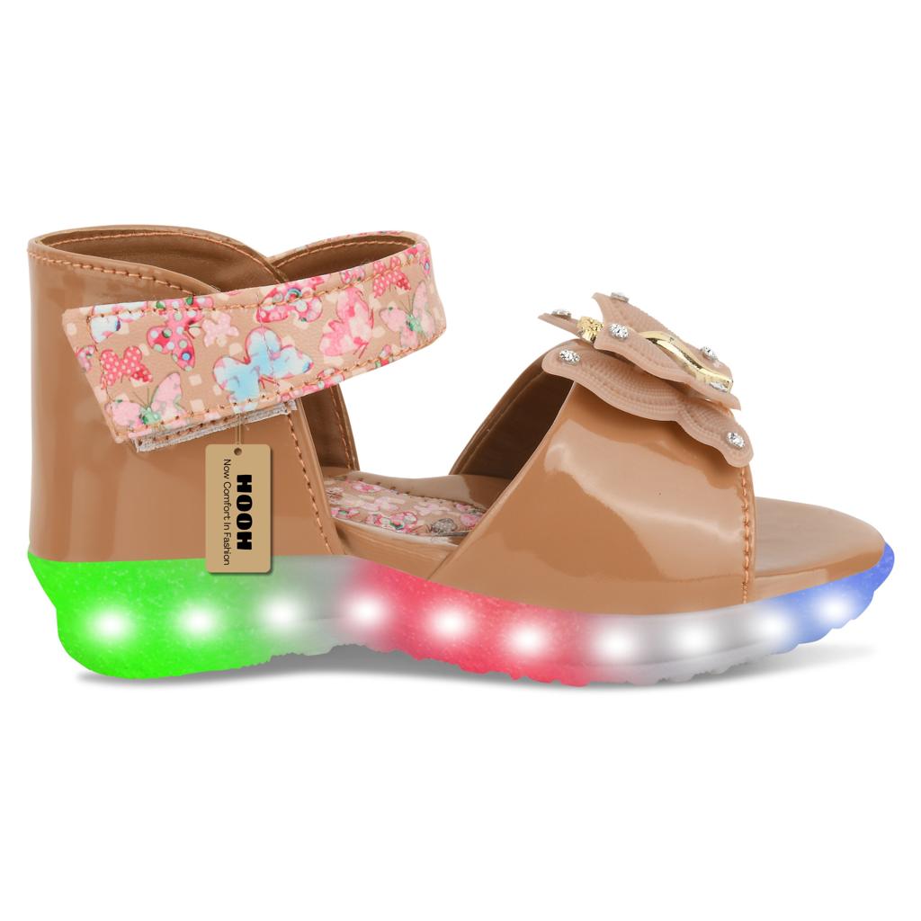 Fancy Leather Velcro Sandals for Girls (0 Months to 15 Years)