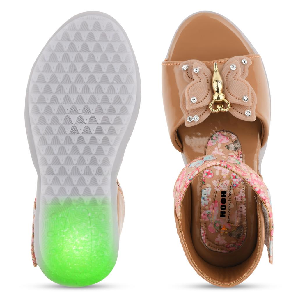 Fancy Leather Velcro Sandals for Girls (0 Months to 15 Years)