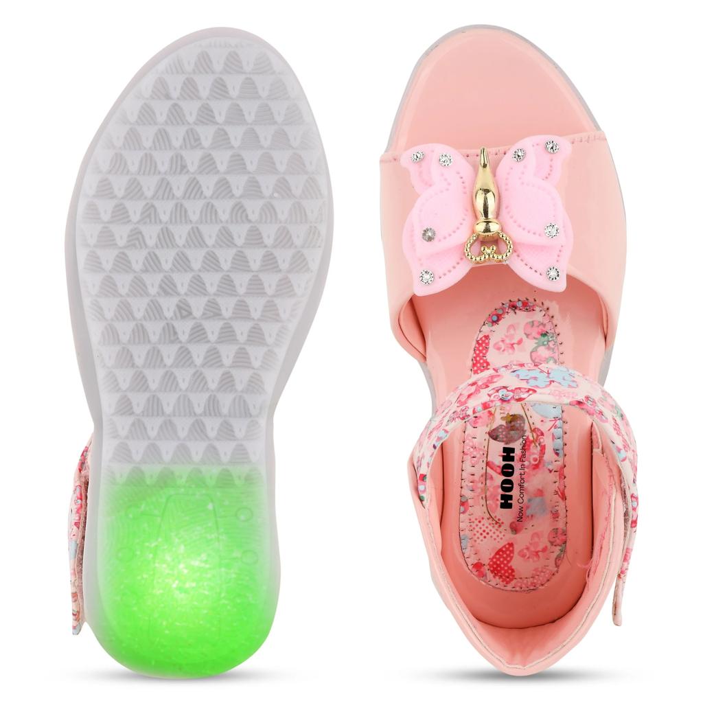 Fancy Leather Velcro Sandals for Girls (0 Months to 15 Years)