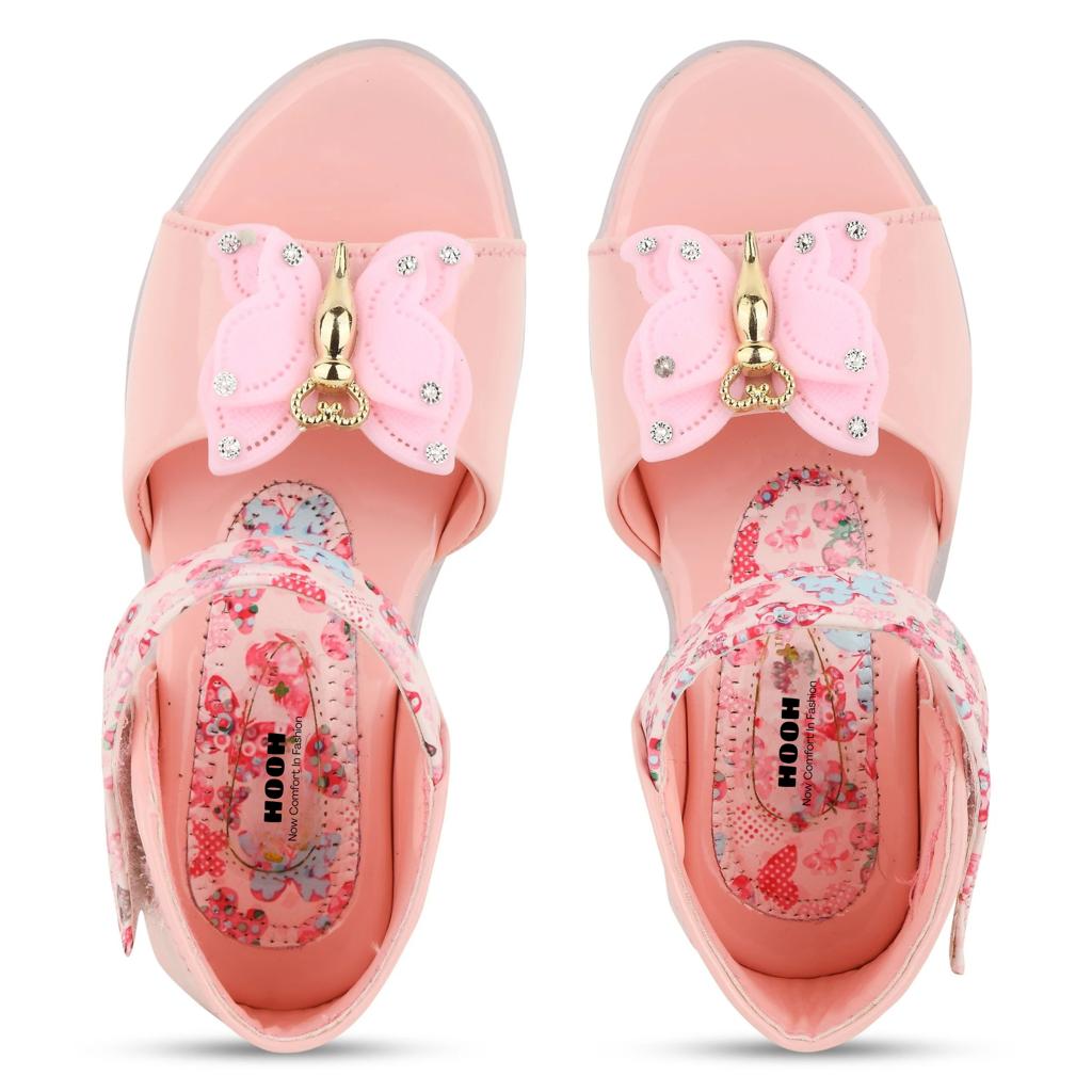 Fancy Leather Velcro Sandals for Girls (0 Months to 15 Years)
