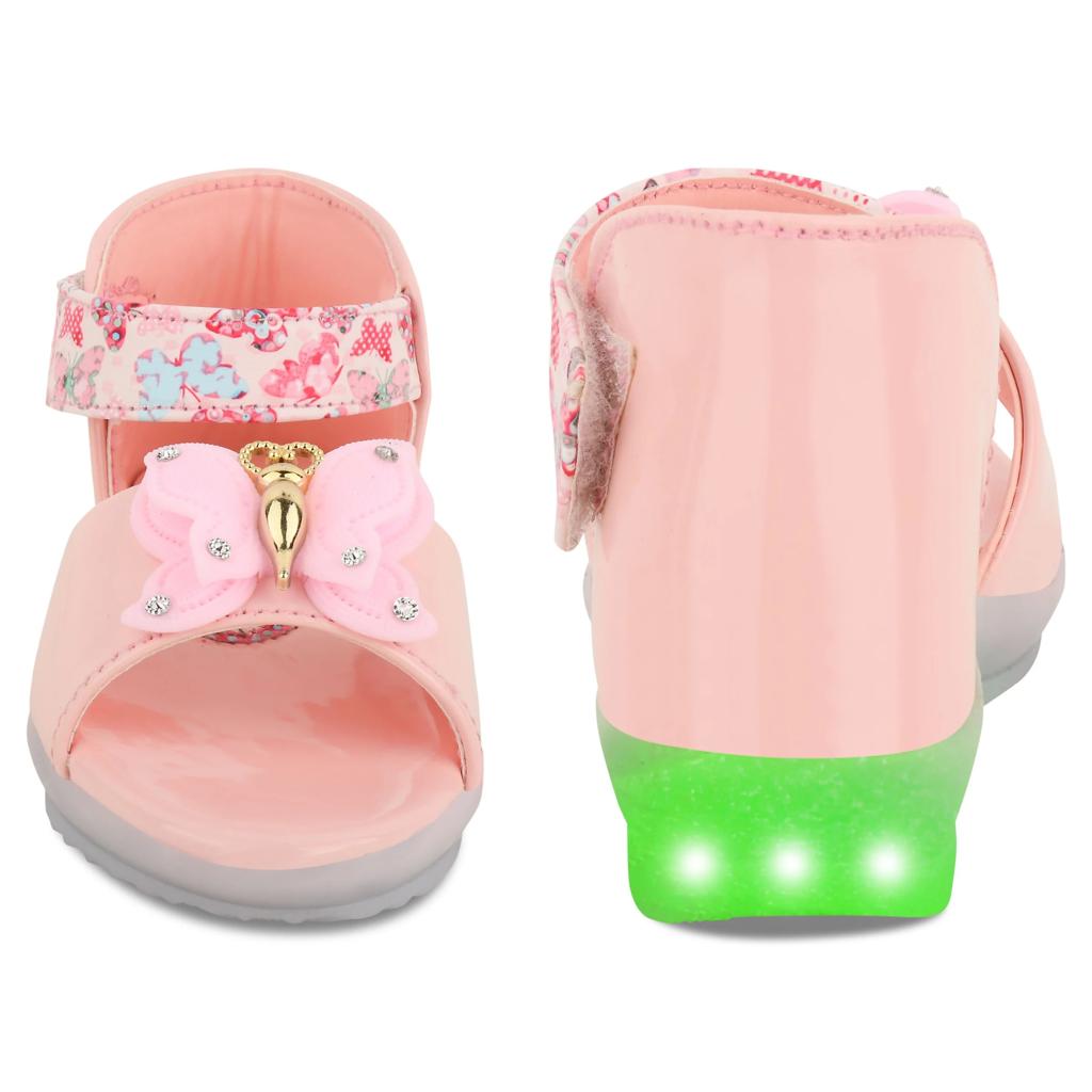 Fancy Leather Velcro Sandals for Girls (0 Months to 15 Years)