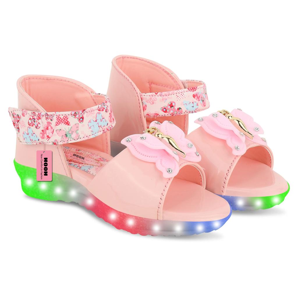 Fancy Leather Velcro Sandals for Girls (0 Months to 15 Years)