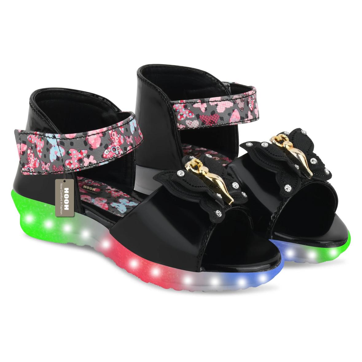 Fancy Leather Velcro Sandals for Girls (0 Months to 15 Years)