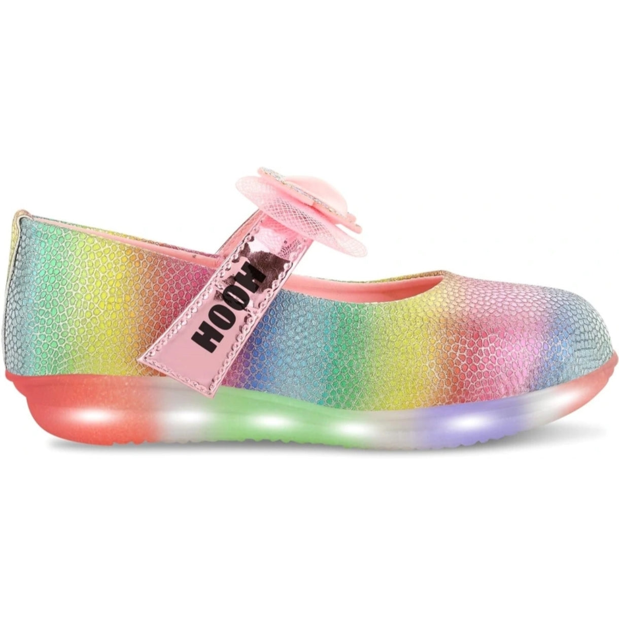 Rainbow LED Velcro Bellies for Girls (2–15 Years)