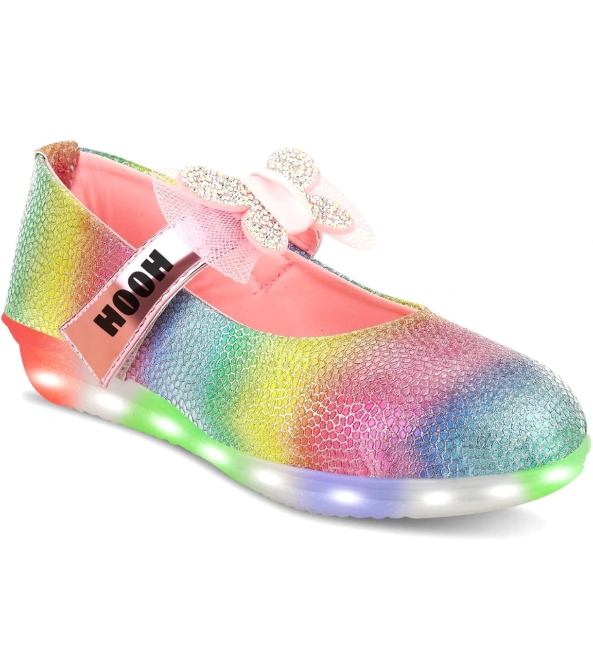 Rainbow LED Velcro Bellies for Girls (2–15 Years)