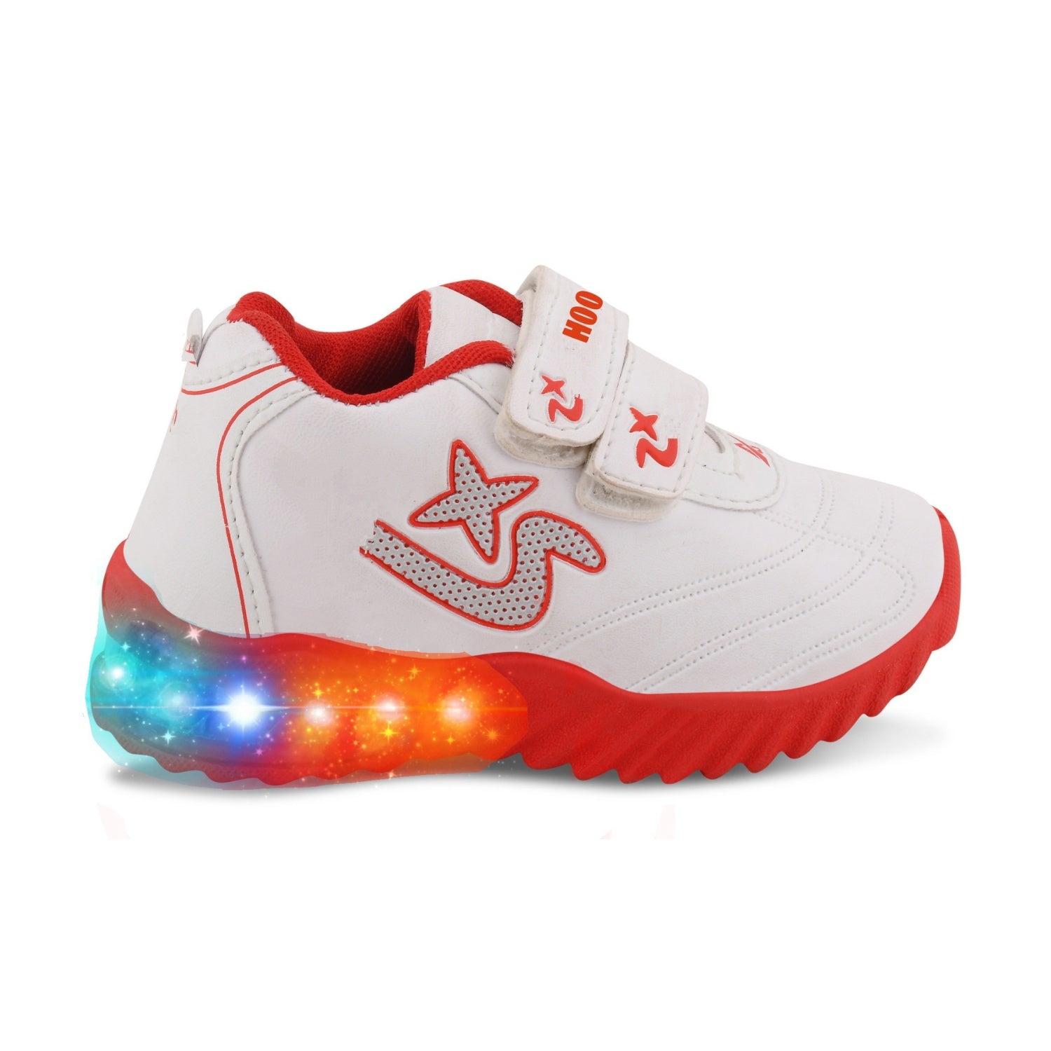 Red Colored Kid’s Unisex LED Shoes
