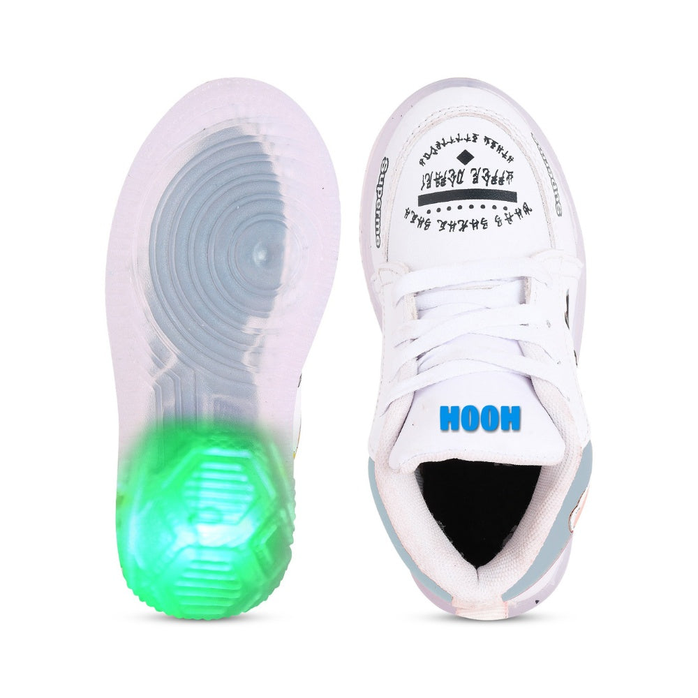 Colored Kid’s Unisex Glowing Bear LED Shoes