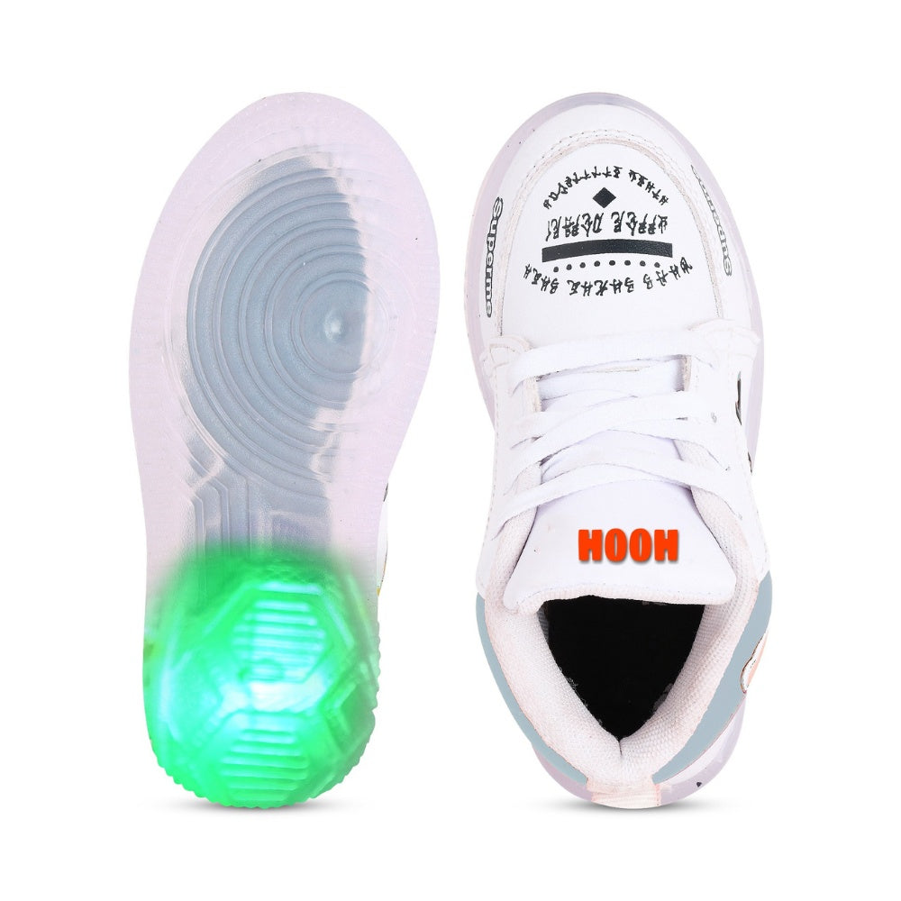 Colored Kid’s Unisex Glowing Bear LED Shoes