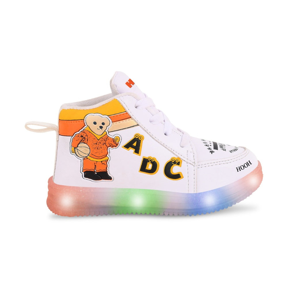 Colored Kid’s Unisex Glowing Bear LED Shoes