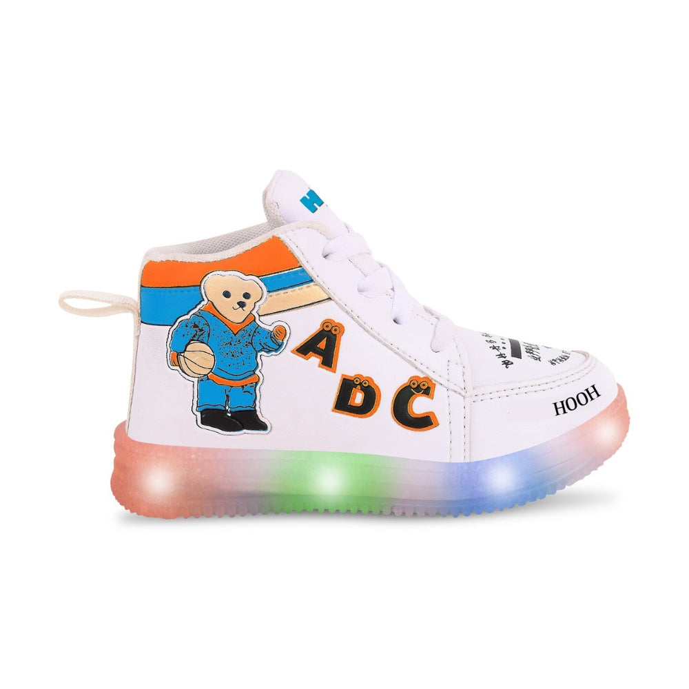 Colored Kid’s Unisex Glowing Bear LED Shoes
