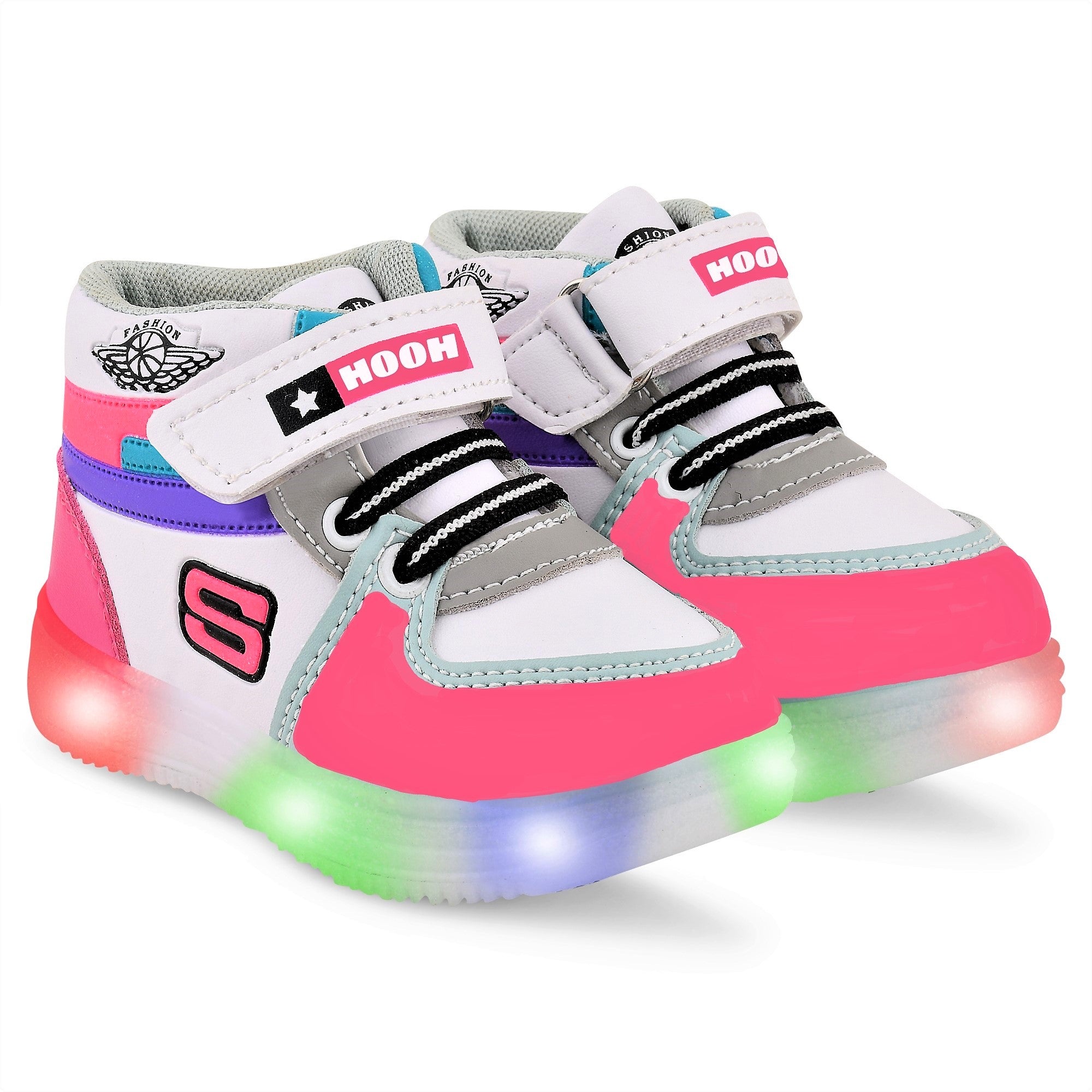 Latest Kids shoes for boys and girls NITRO Fashion LED Light  Shoes 0 months to 15 years