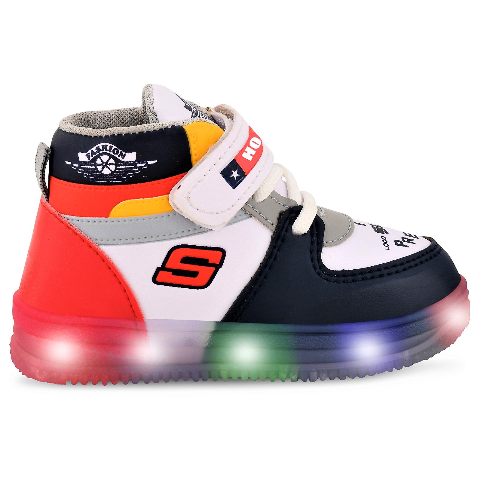 Latest Kids shoes for boys and girls NITRO Fashion LED Light  Shoes 0 months to 15 years