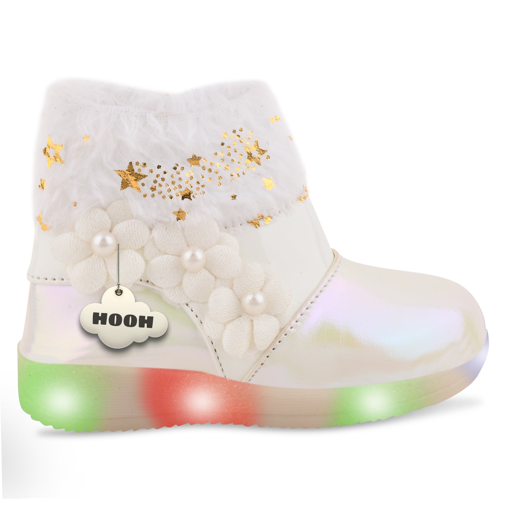 HOOH kids Girls Colored Kid’s LED Long Boots
